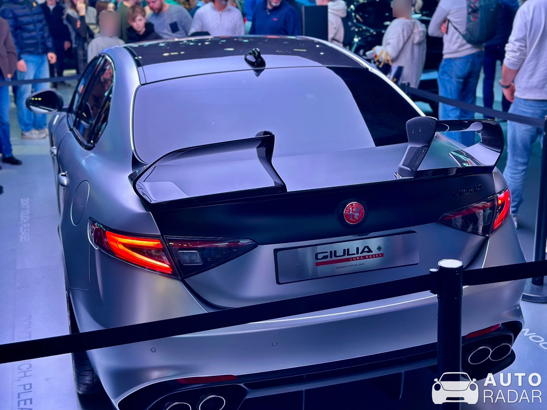 Alfa Romeo Giulia Luna Rossa spotted in Brussels