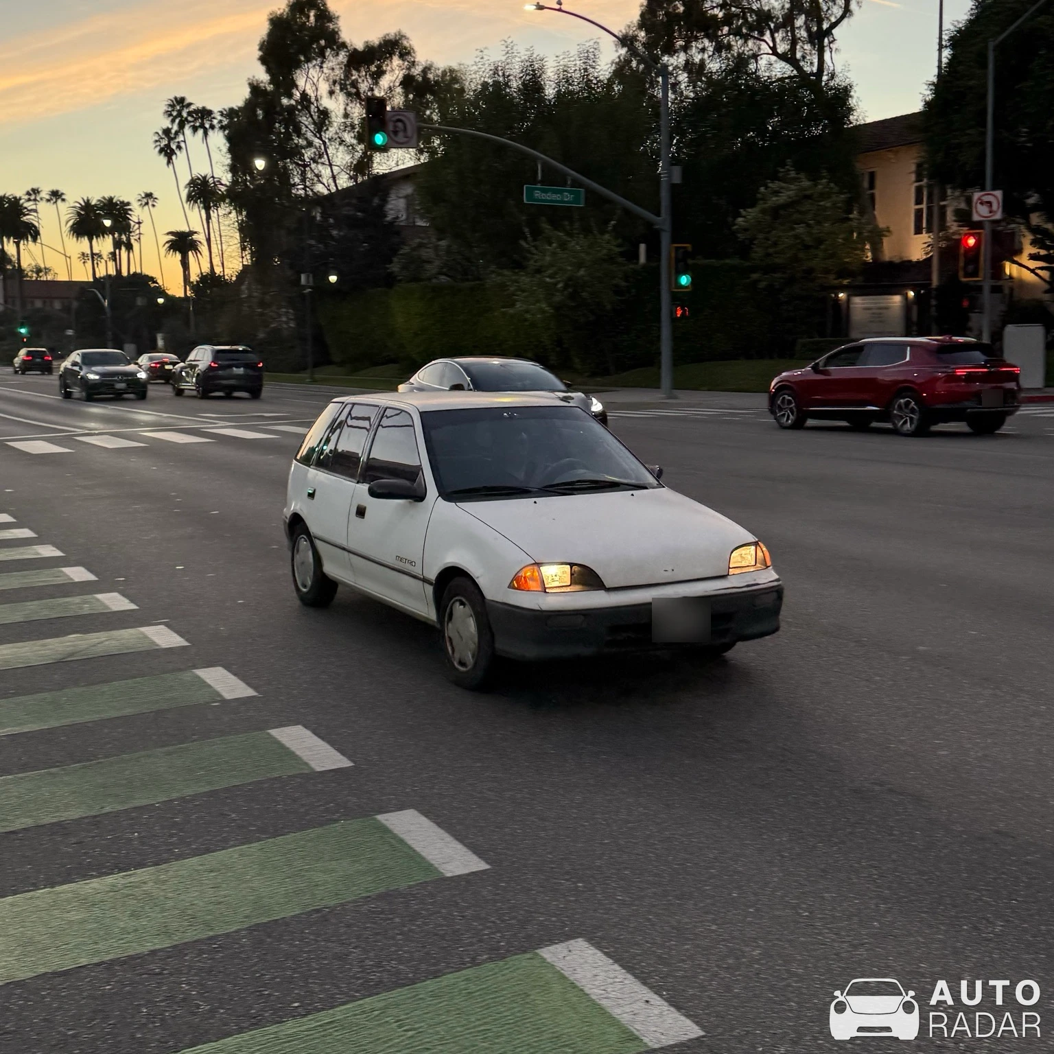 Geo Metro spotted in Beverly Hills