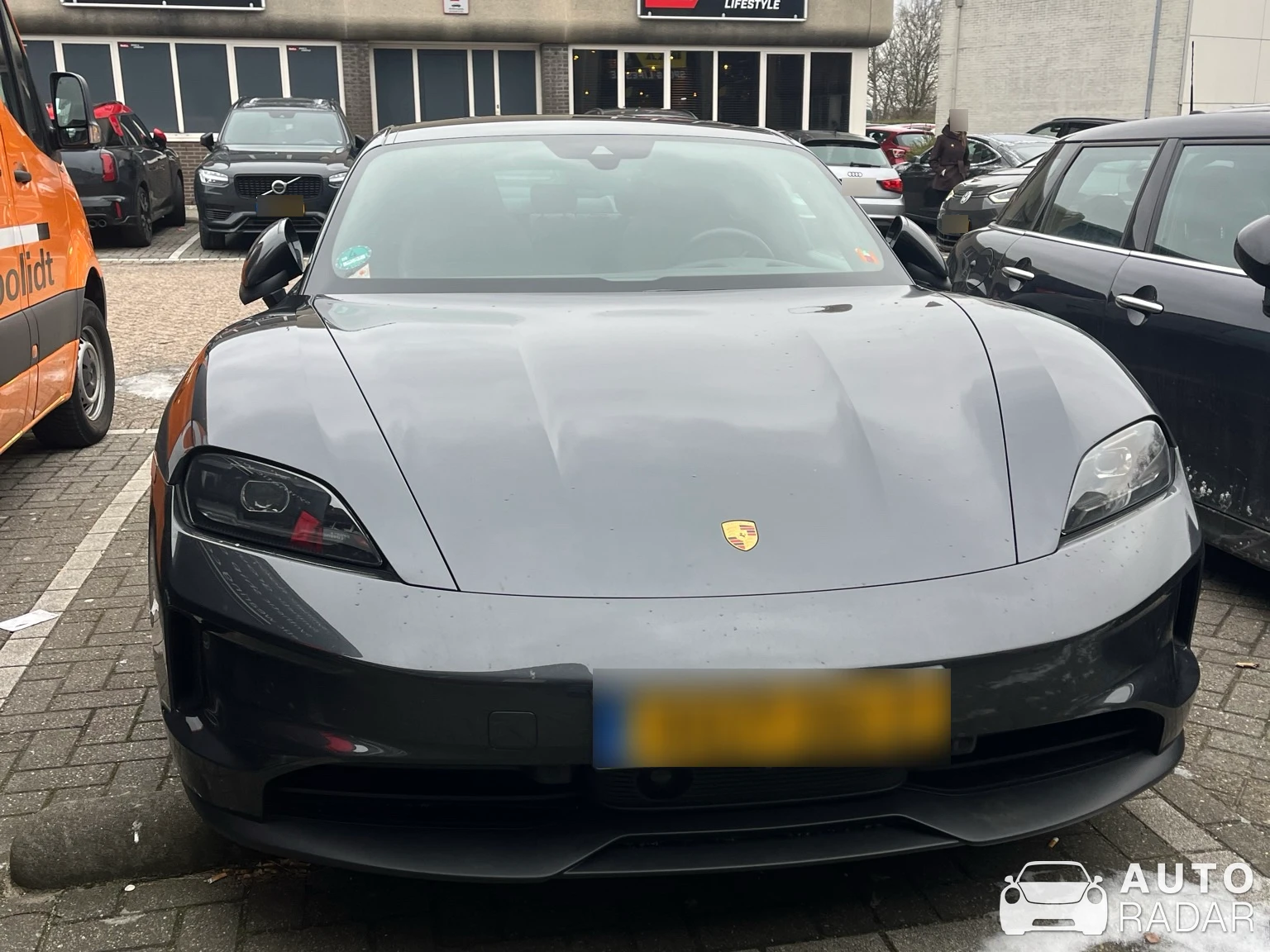 Porsche Taycan 4S spotted in Rotterdam, Nederland