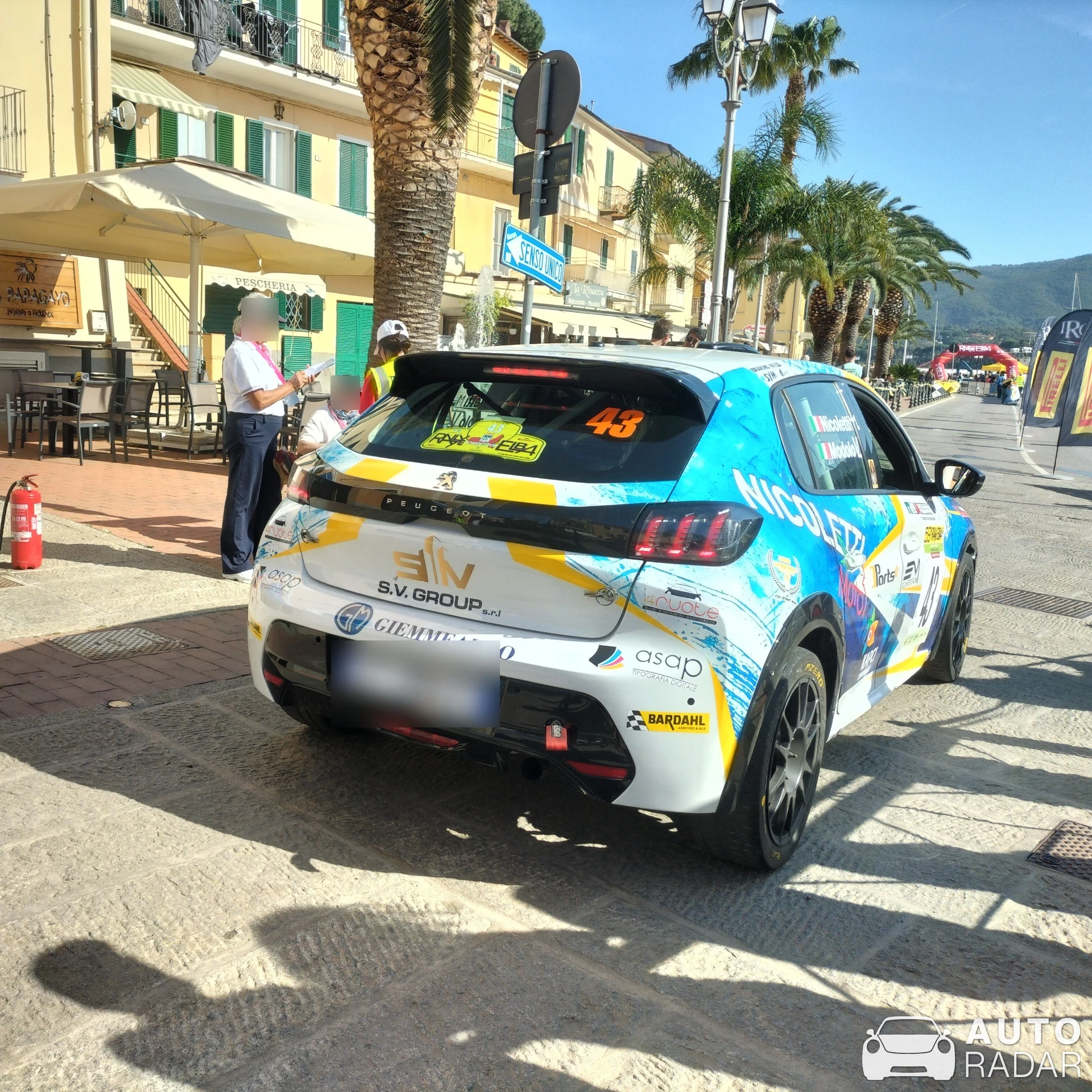 Peugeot 208 Rally4 spotted in Porto Azzurro