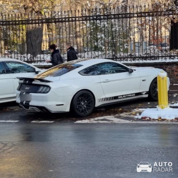 Ford Mustang GT spotted in Warsaw, Poland