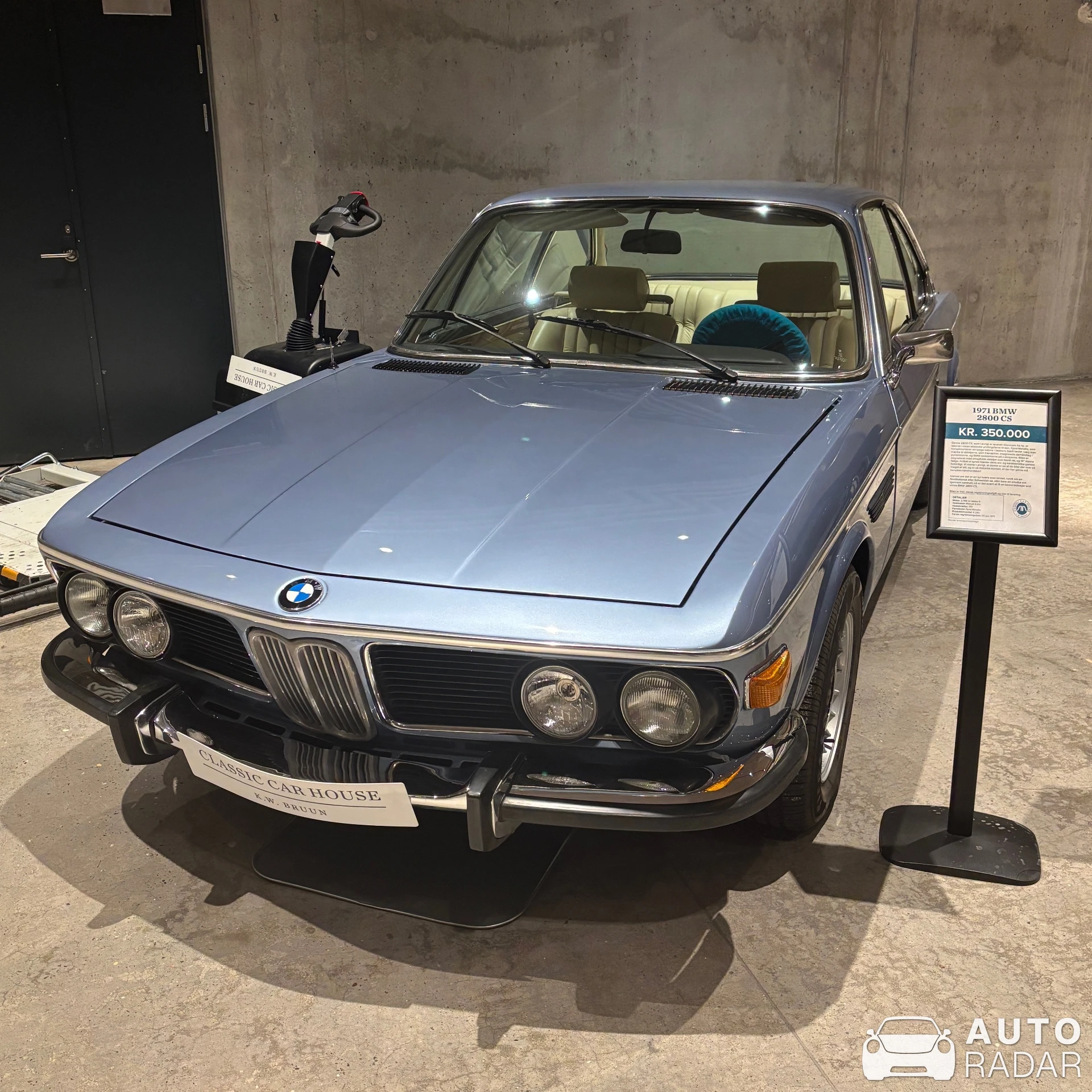 BMW 2800 CS E9 spotted in Kongens Lyngby, Danmark