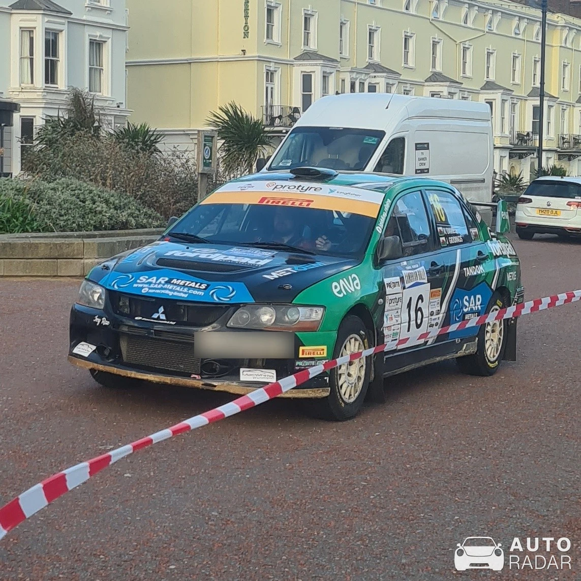 Mitsubishi Lancer Evolution VIII Rally spotted in Llandudno