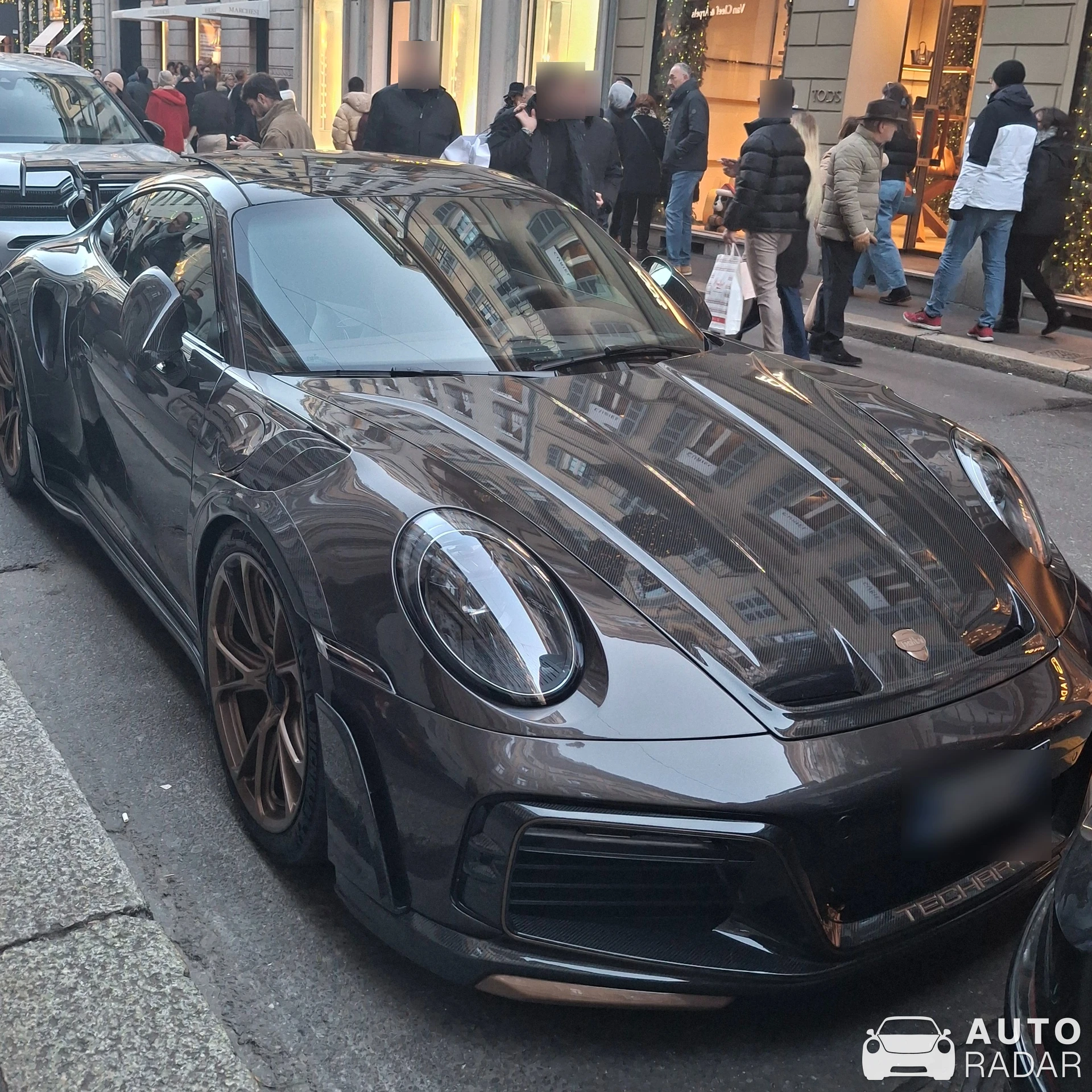 Porsche TechArt 992 GTstreet R spotted in Milano, Italy