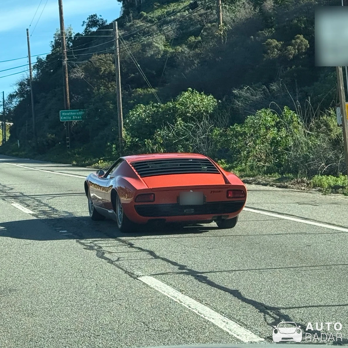 Lamborghini Miura P400 spotted in Malibu, United States