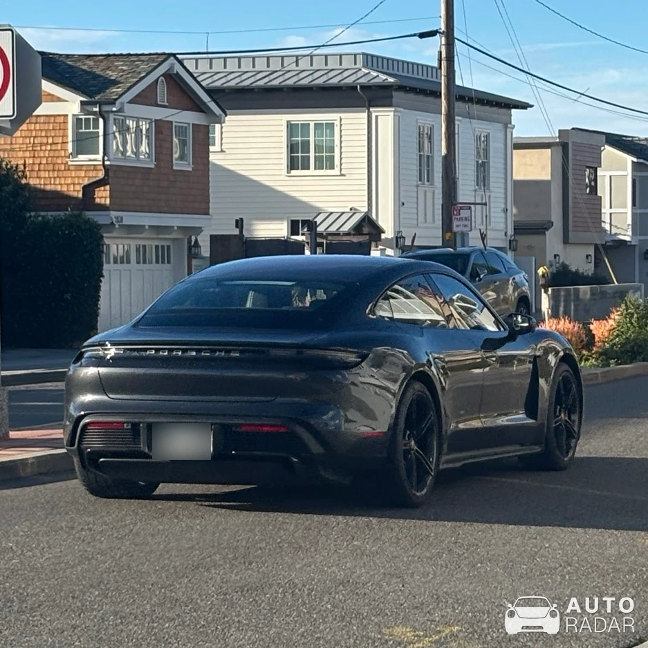 Porsche Taycan Turbo S spotted in Hermosa Beach, United States