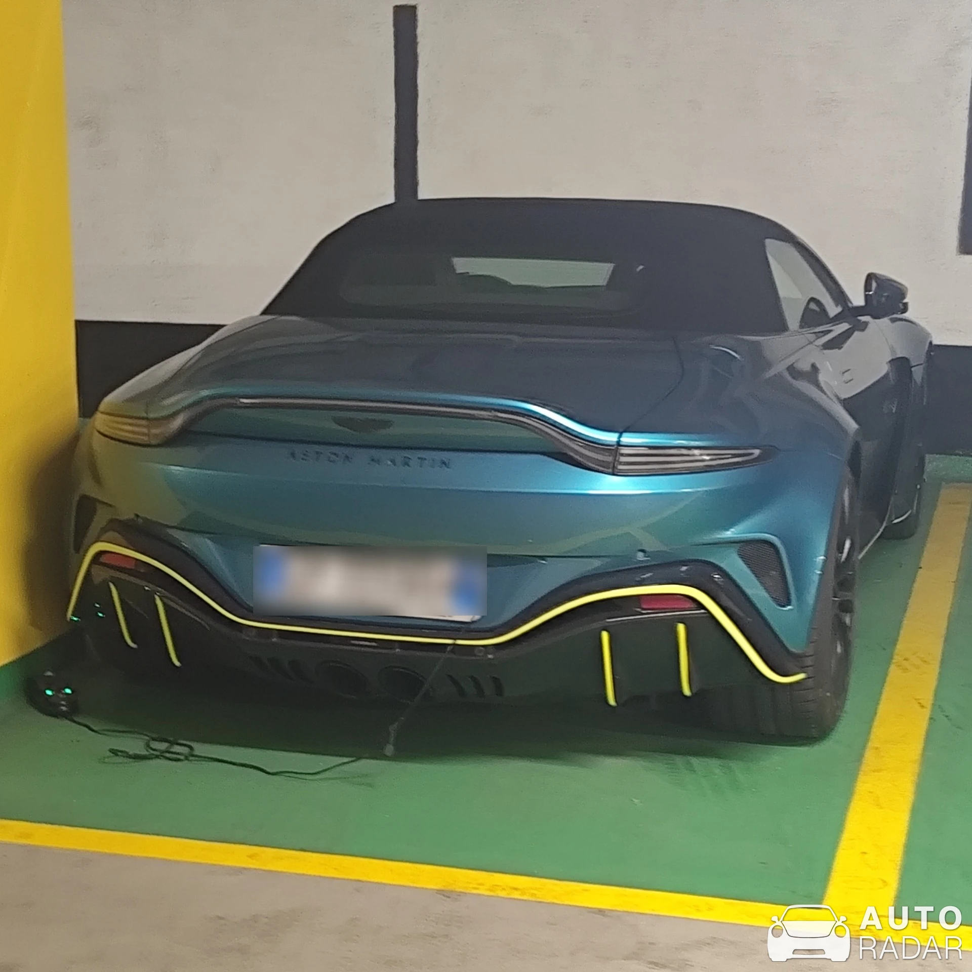 Aston Martin V12 Vantage Roadster 2023 spotted in Brescia, Italy