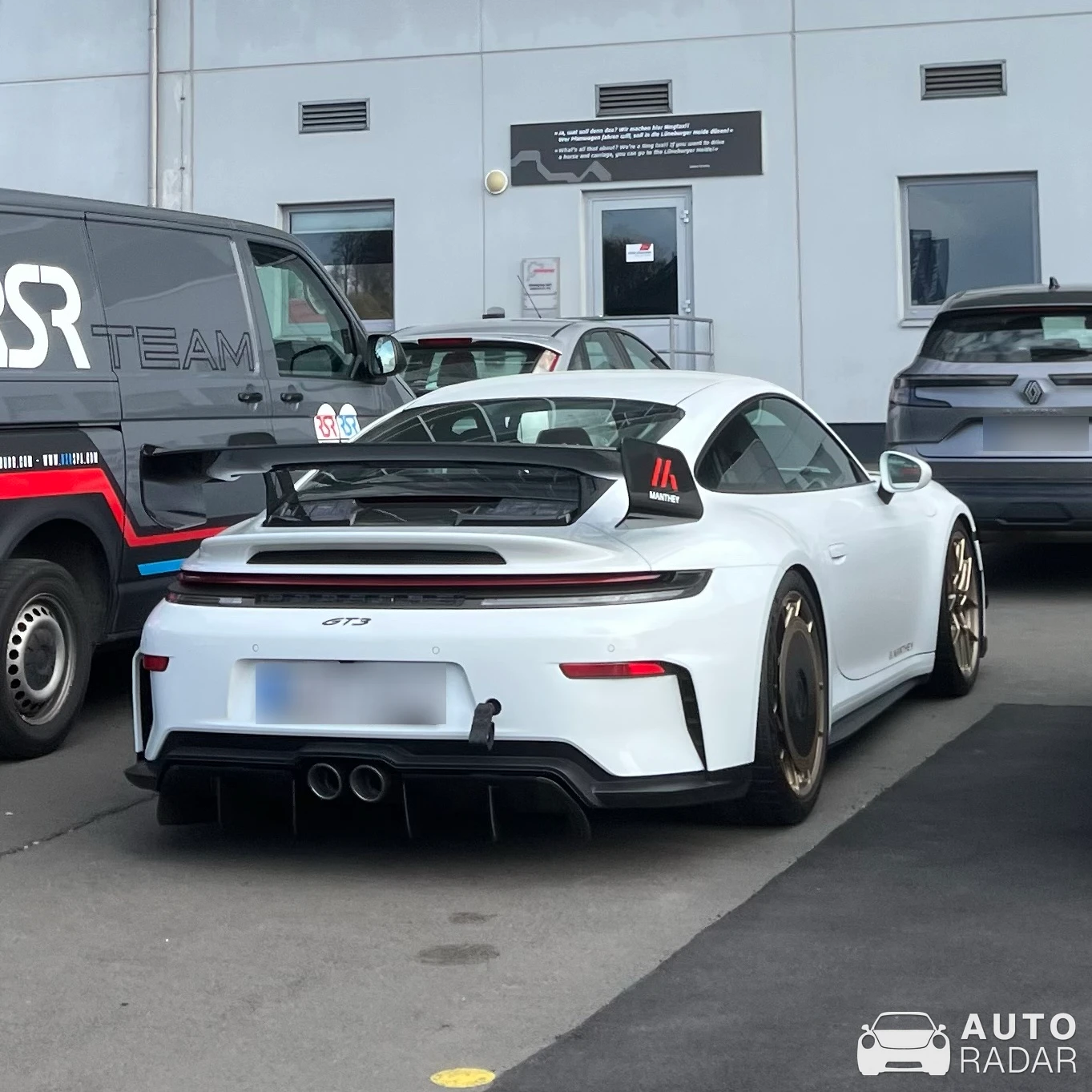 Porsche 992 GT3 MkII MR spotted in Nürburg