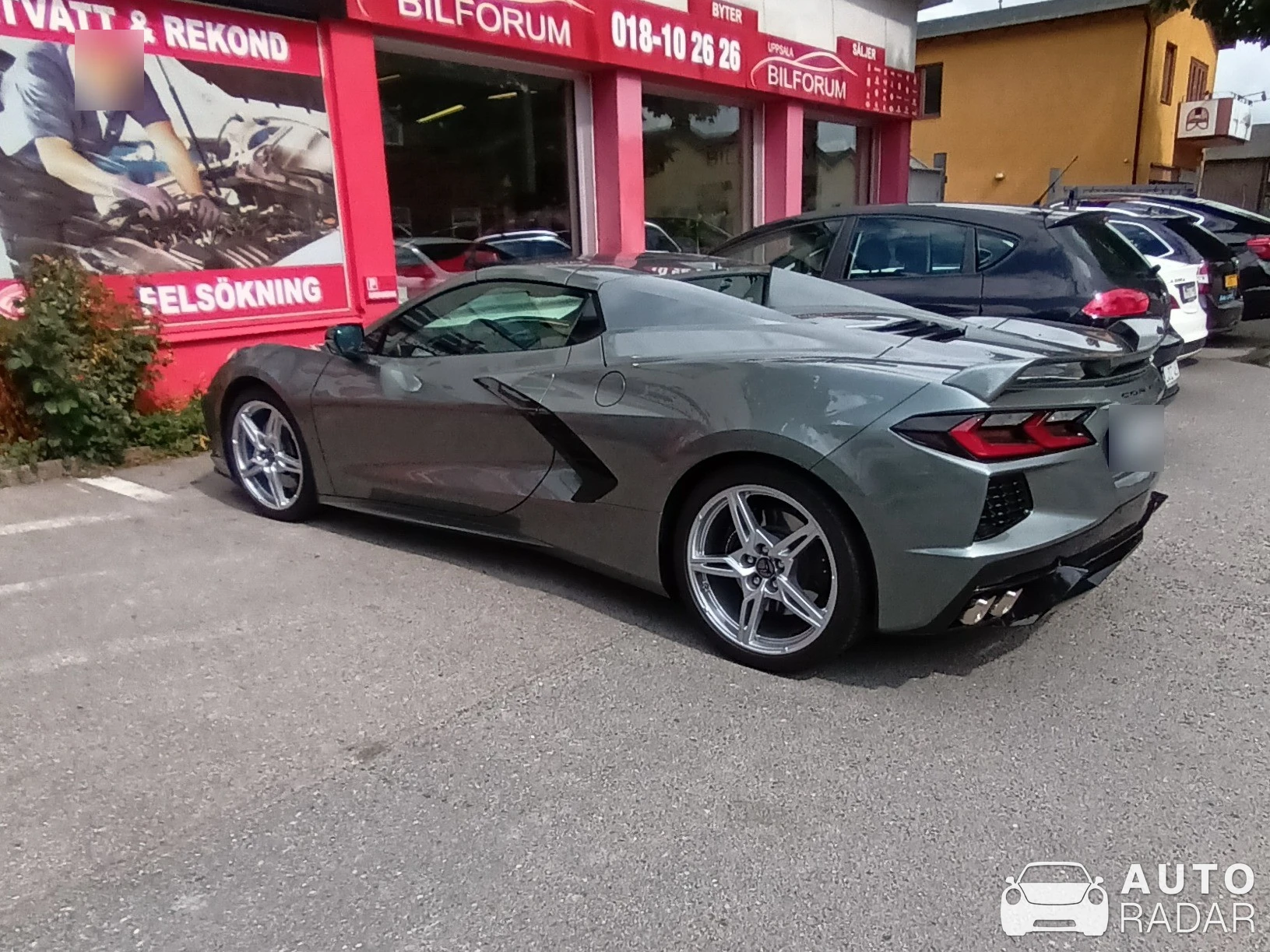 Chevrolet Corvette C8 Stingray Convertible spotted in Uppsala, Sweden