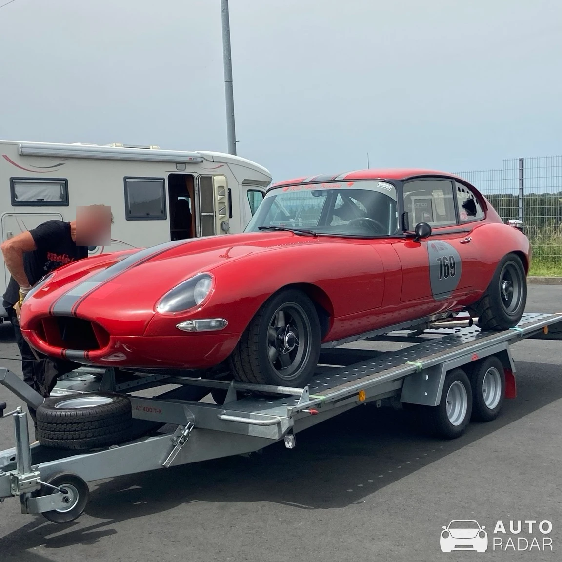 Jaguar E-Type Lightweight Kit Car spotted in Nürburg