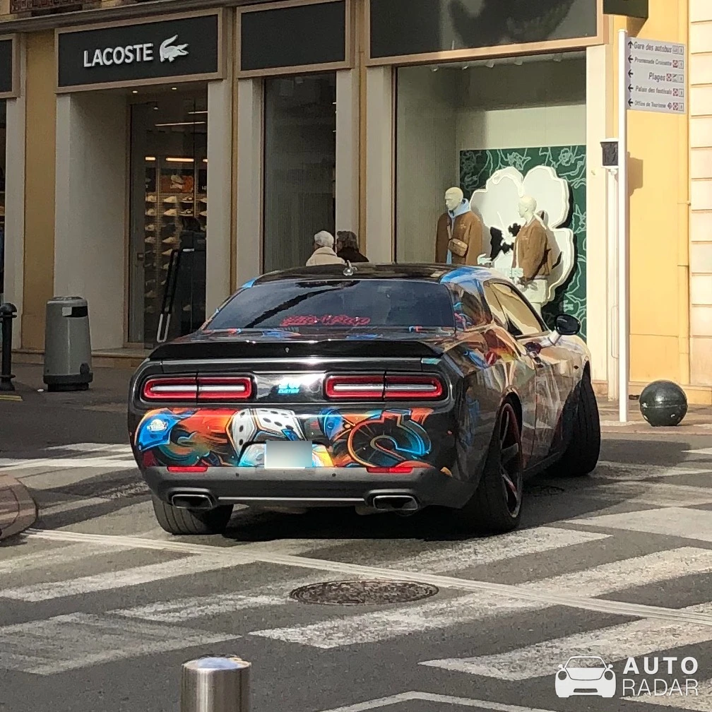 Dodge Challenger spotted in Cannes, France