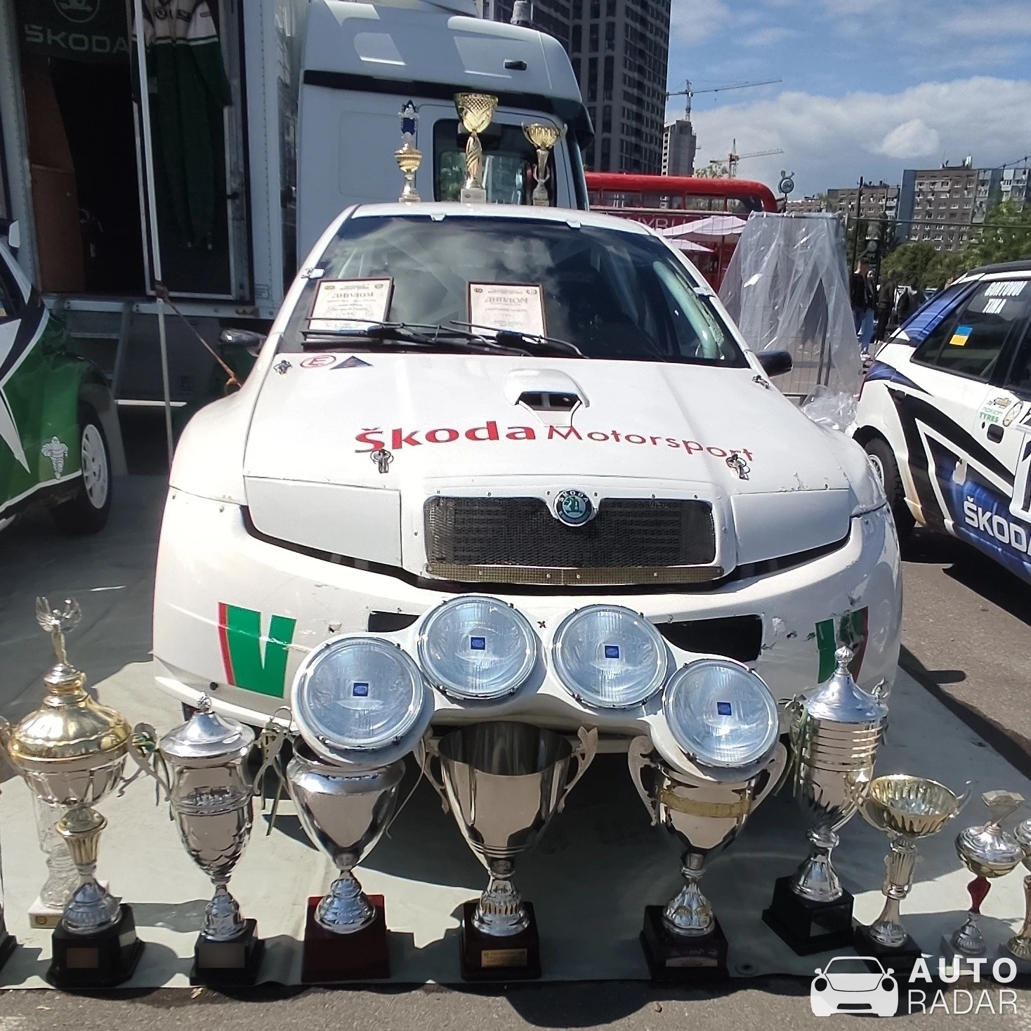 Škoda WRC Fabia RS spotted in Kyiv