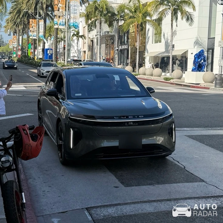 Lucid Gravity spotted in Beverly Hills