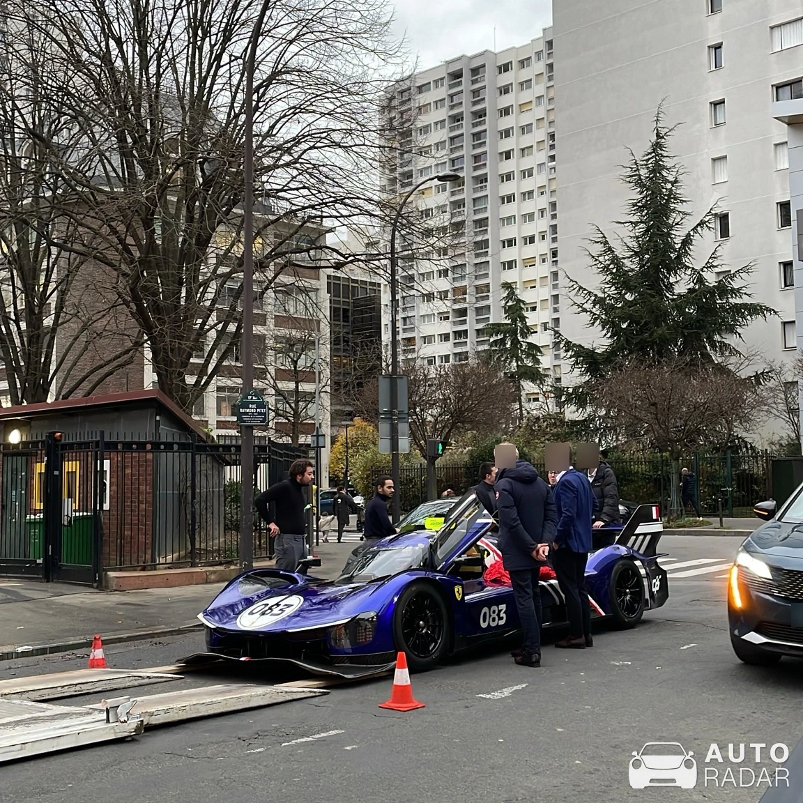 Ferrari 499P Modificata spotted in Levallois-Perret, France
