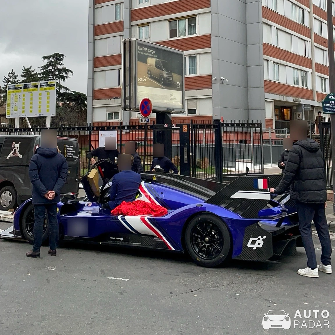 Ferrari 499P Modificata spotted in Levallois-Perret