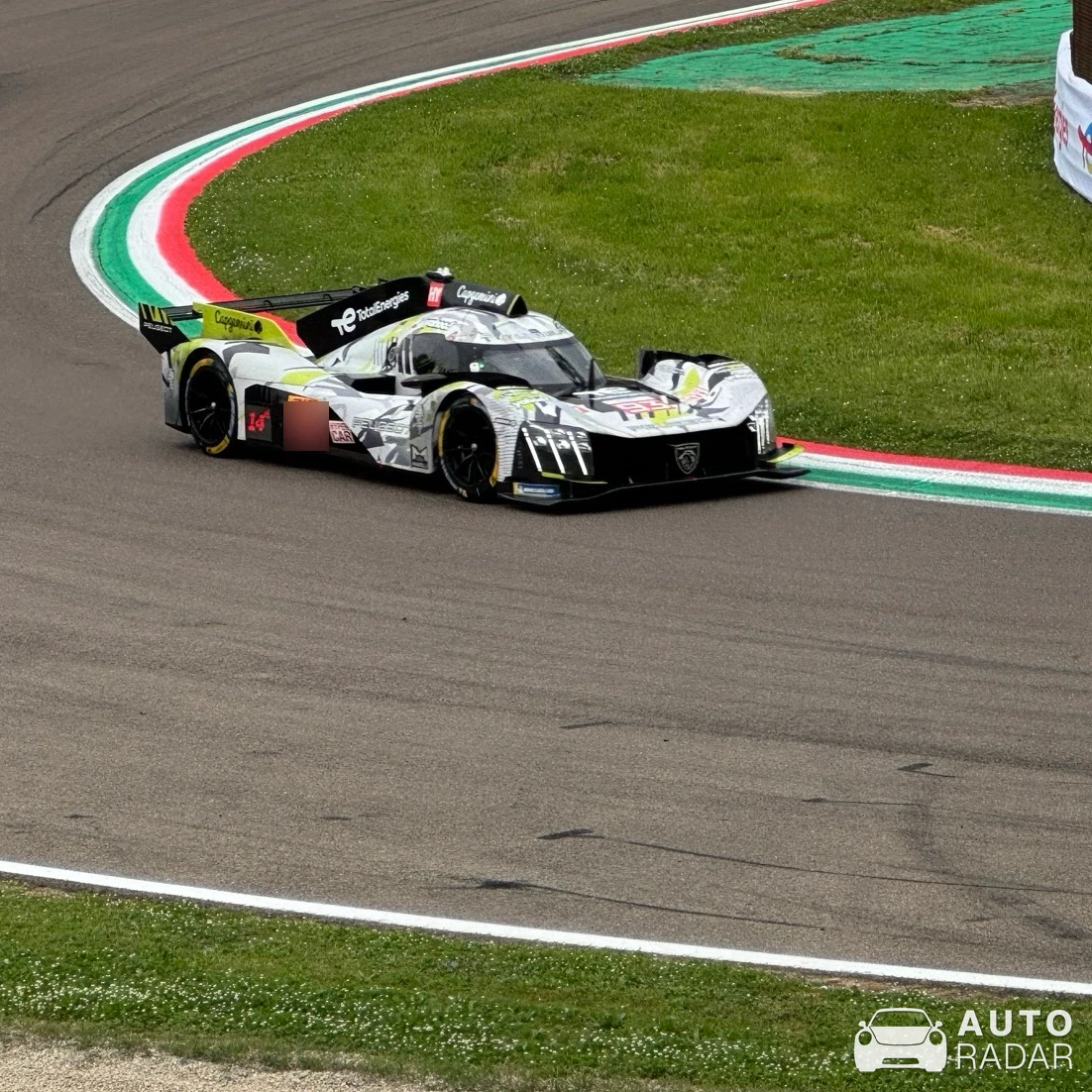 Peugeot 9X8 spotted in Imola