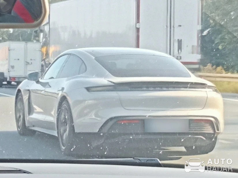 Porsche Taycan Turbo S spotted in Halle, Netherlands