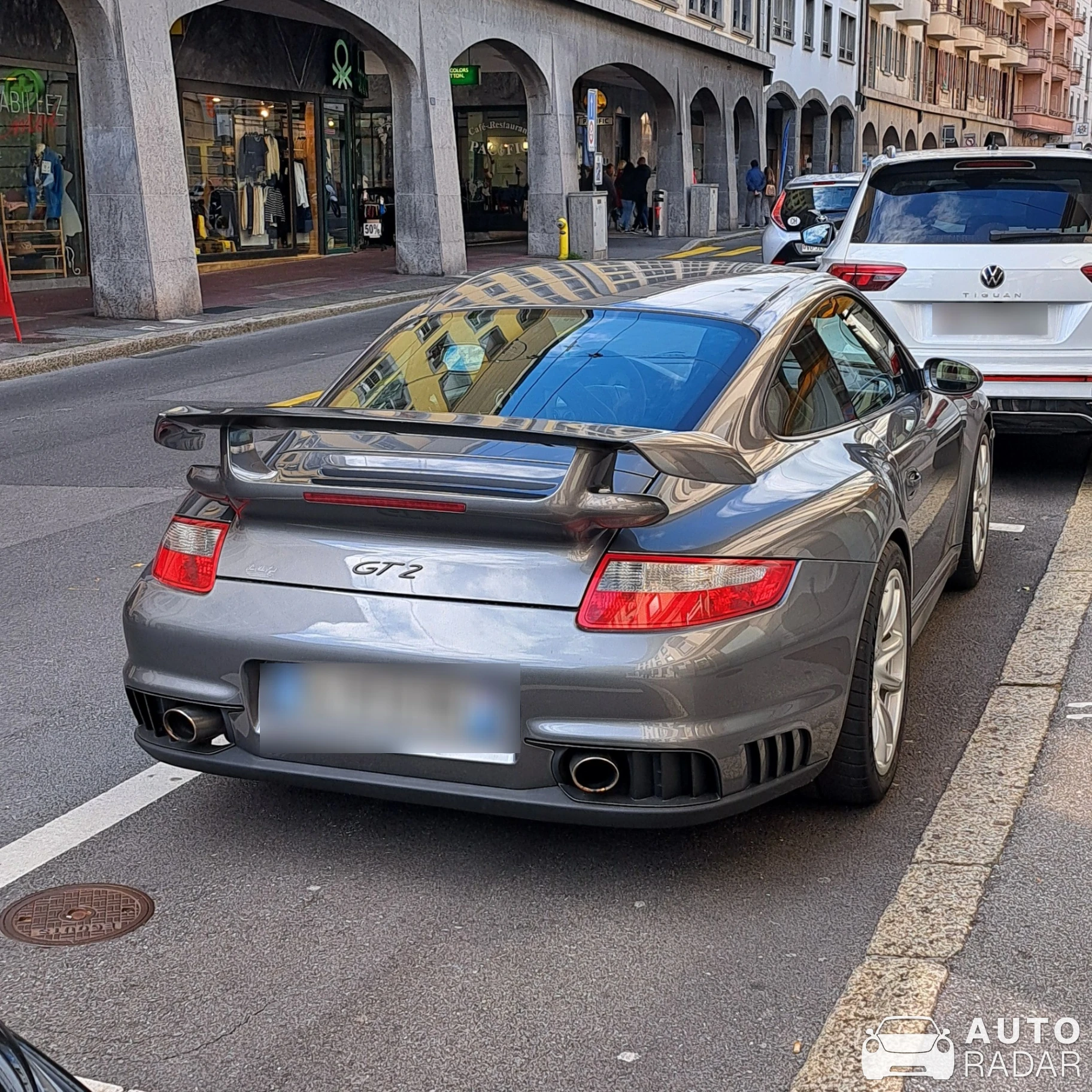 Porsche 997 GT2 spotted in Vevey, Switzerland