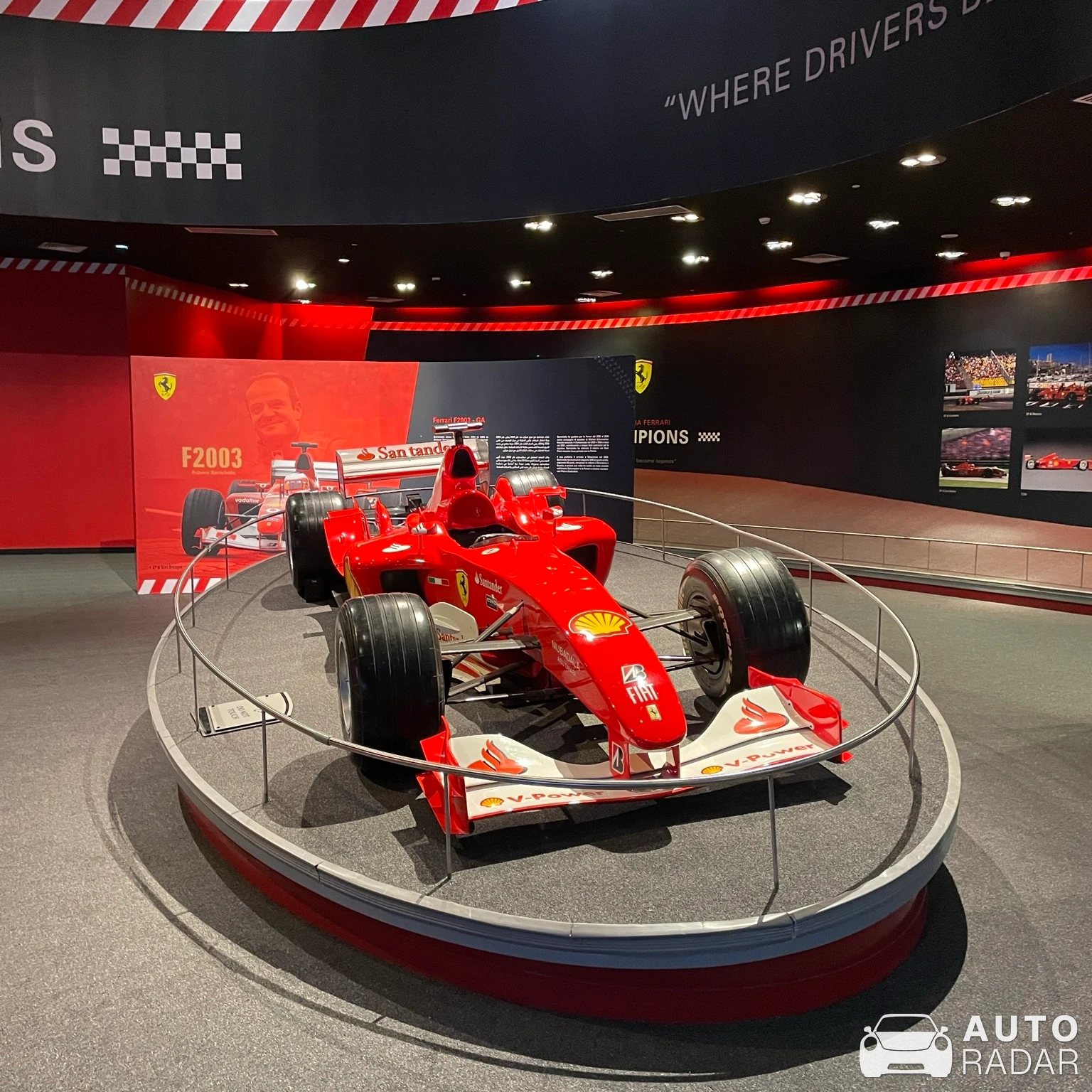 Ferrari F2003 spotted in Abu Dhabi