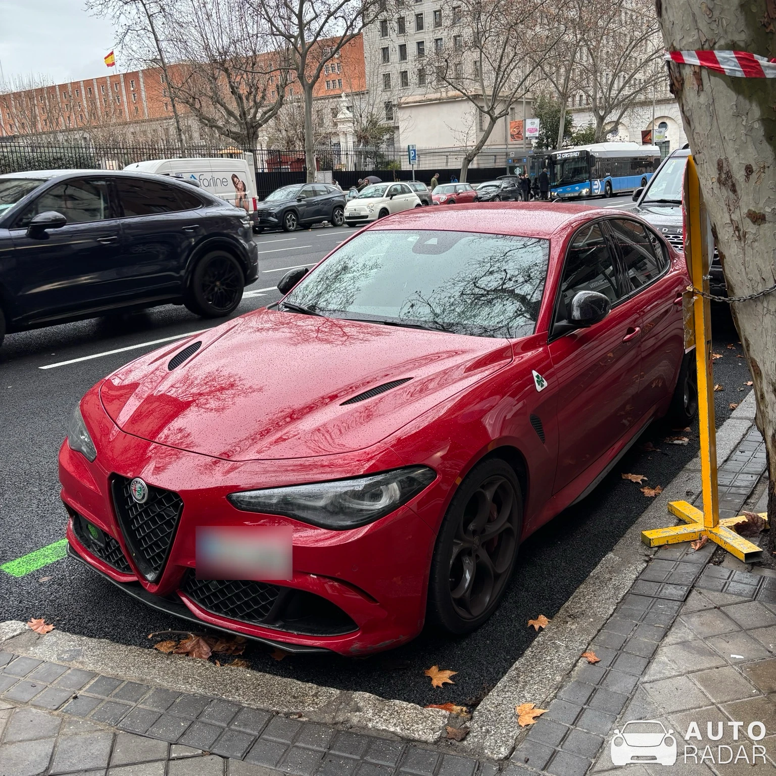 Alfa Romeo Giulia Quadrifoglio spotted in Madrid, España