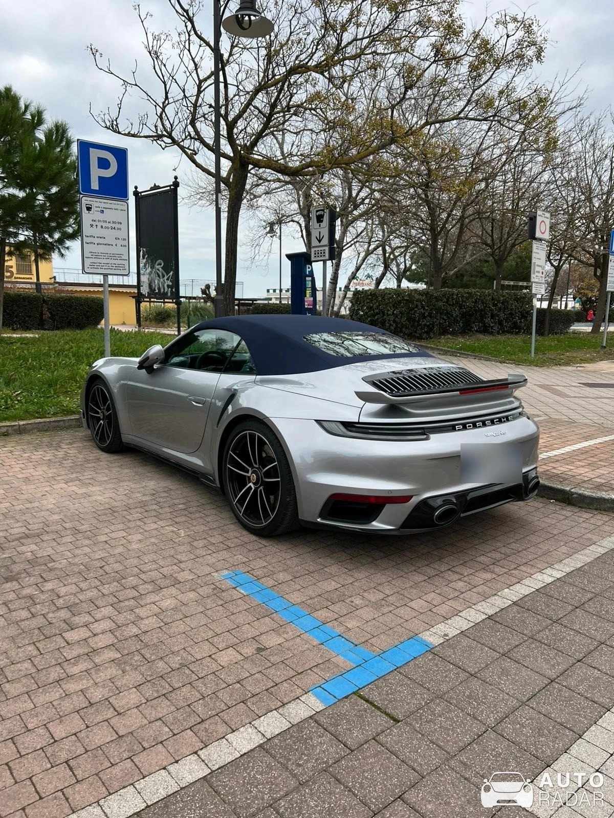 Porsche 992 Turbo S Cabriolet MkI spotted in Cesenatico, Italy