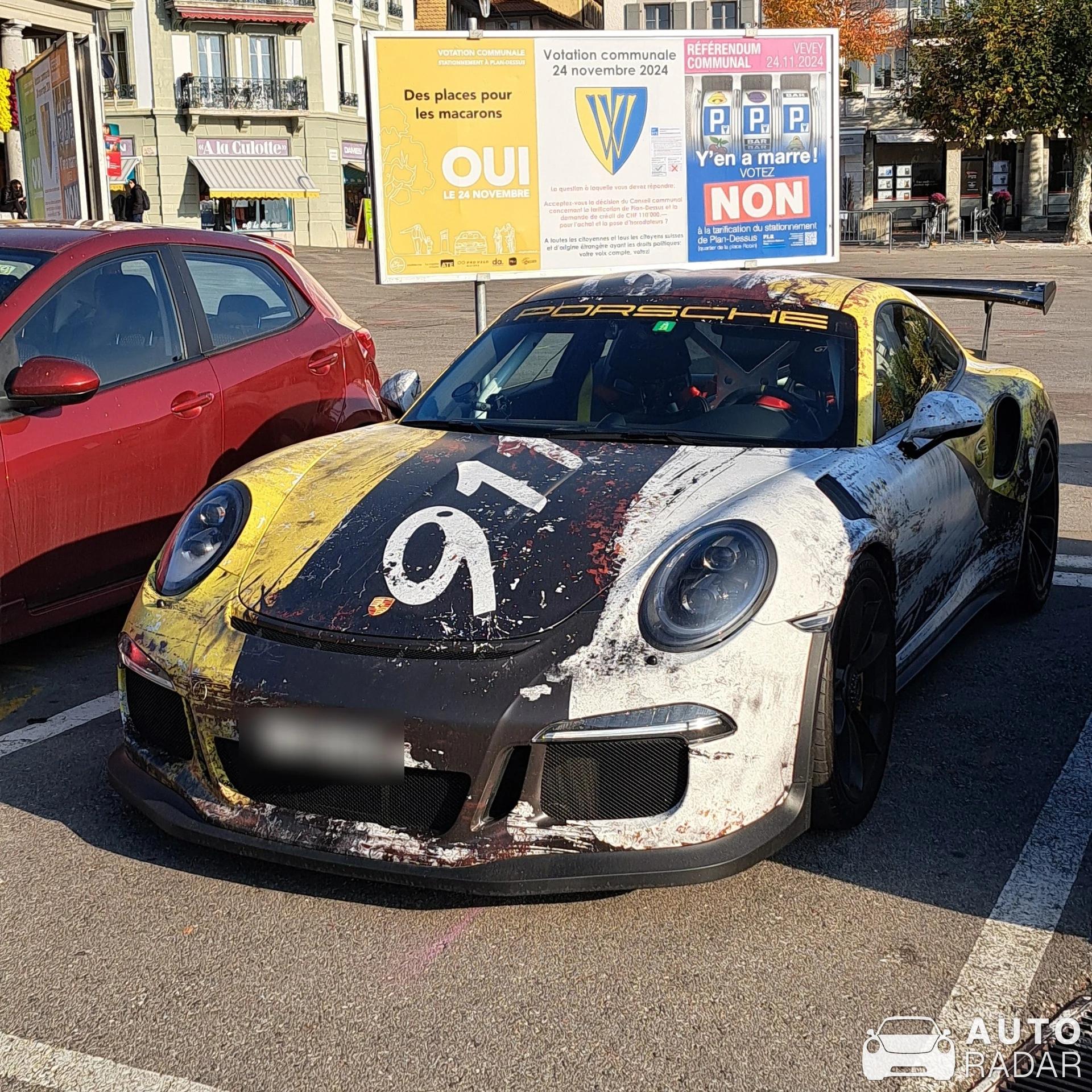 Porsche 991 GT3 RS MkI spotted in Vevey, Switzerland