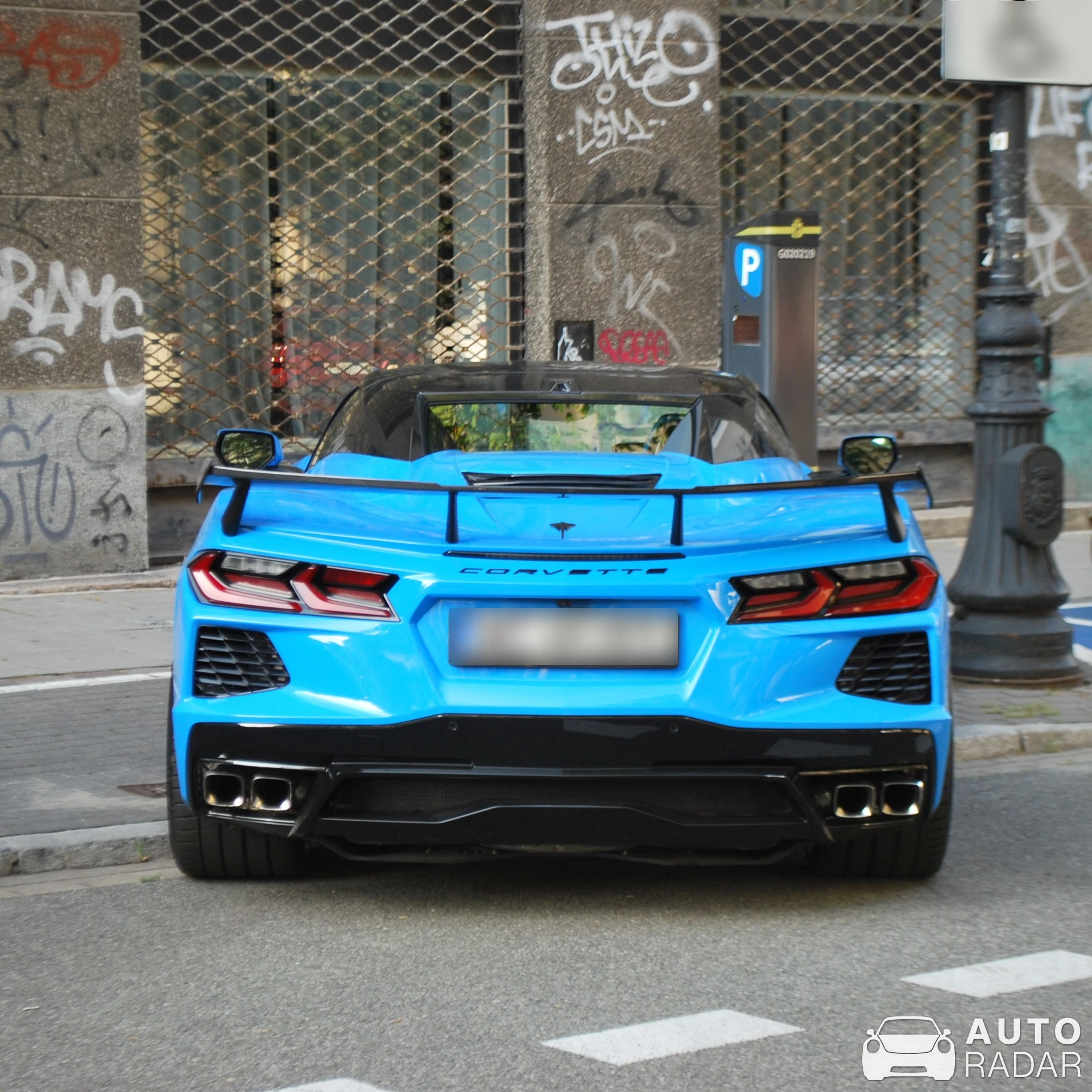 Chevrolet Corvette C8 Stingray Convertible spotted in Warszawa, Poland
