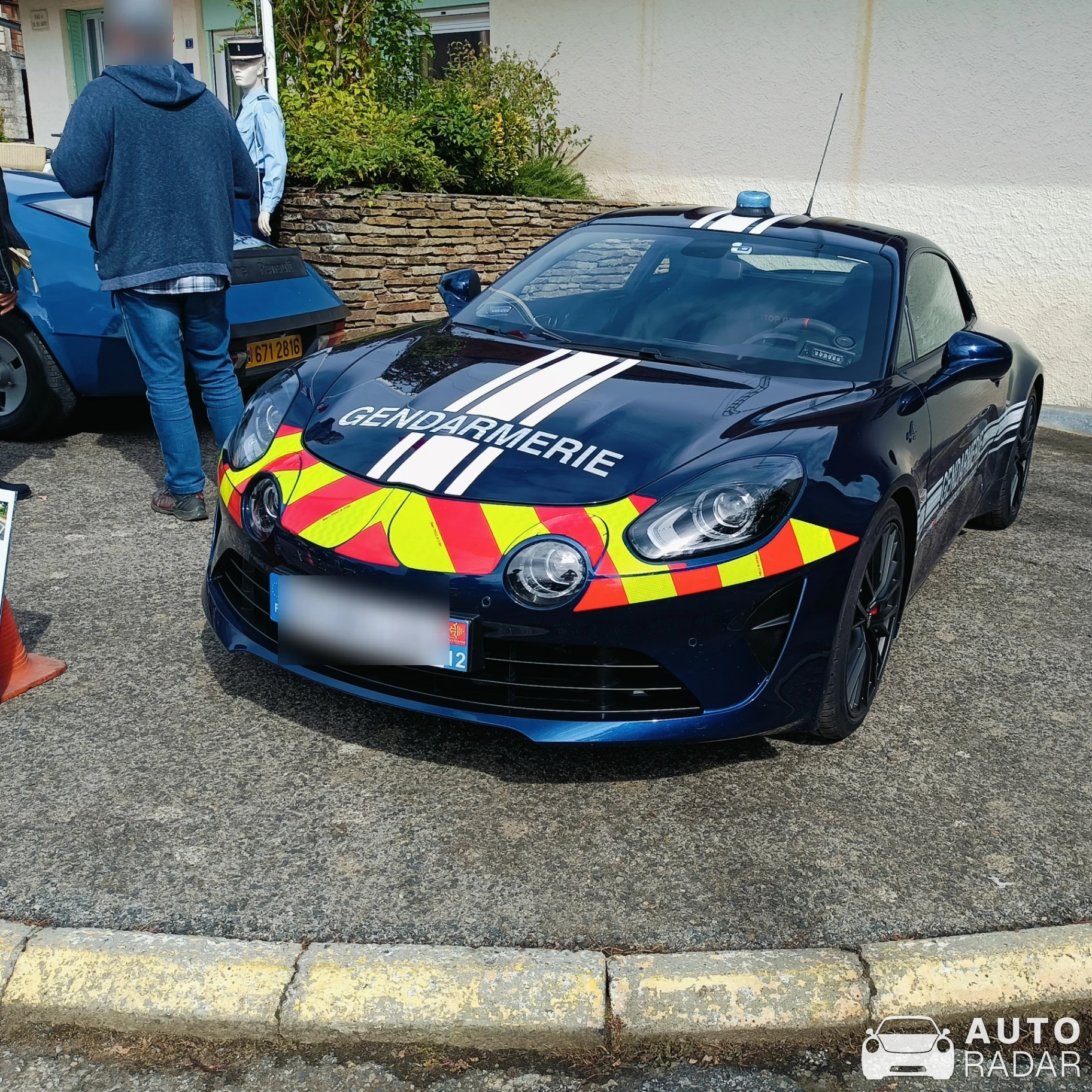 Alpine A110 S 2022 Gendarmerie Nationale spotted in Najac
