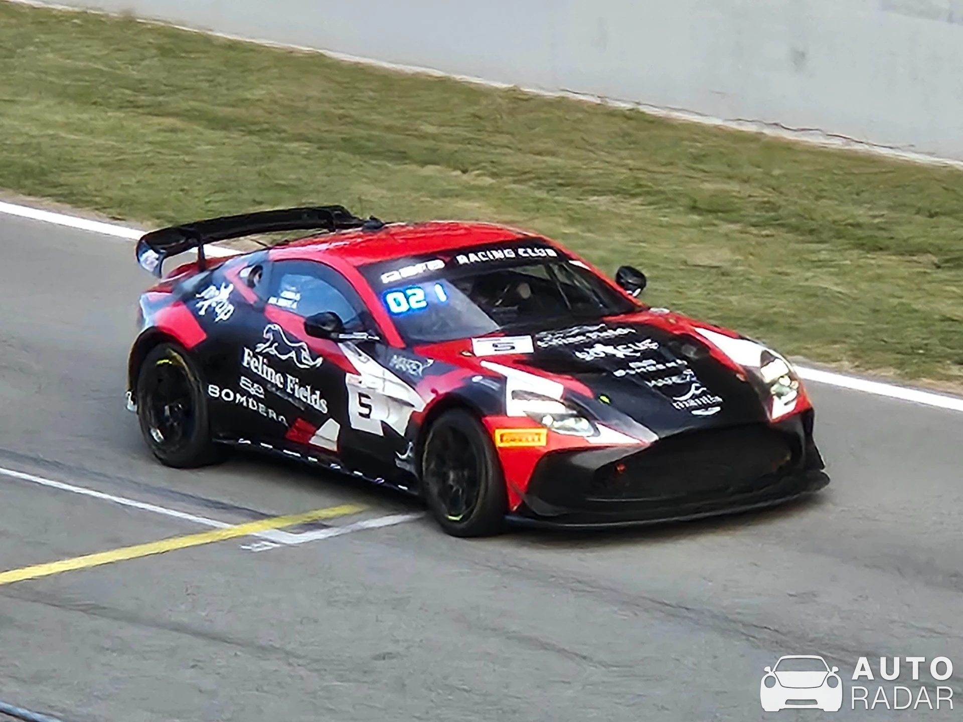 Aston Martin V8 Vantage GT4 Evo spotted in Montmeló