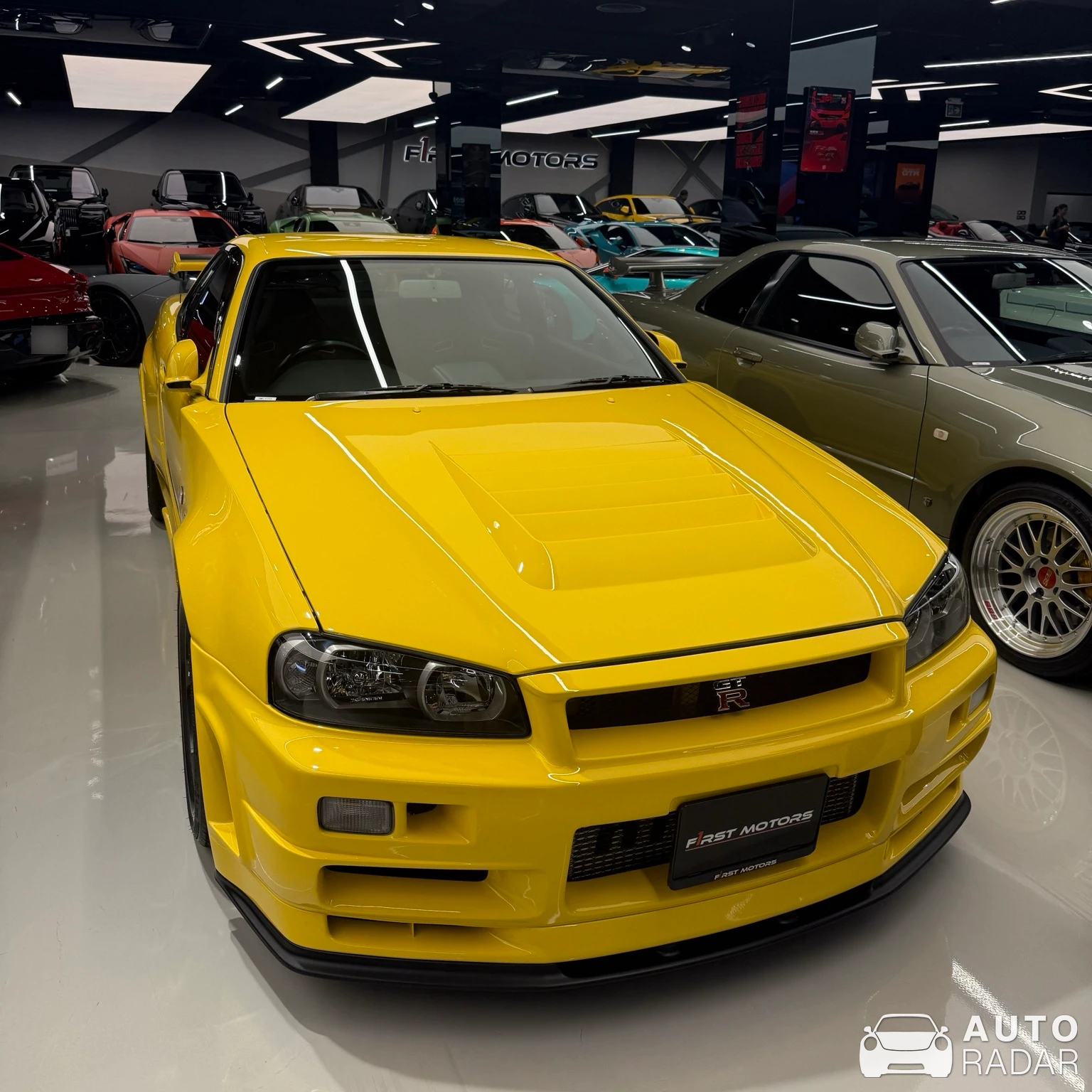 Nissan Skyline R34 GT-R V-Spec II spotted in مشيرف, United Arab Emirates