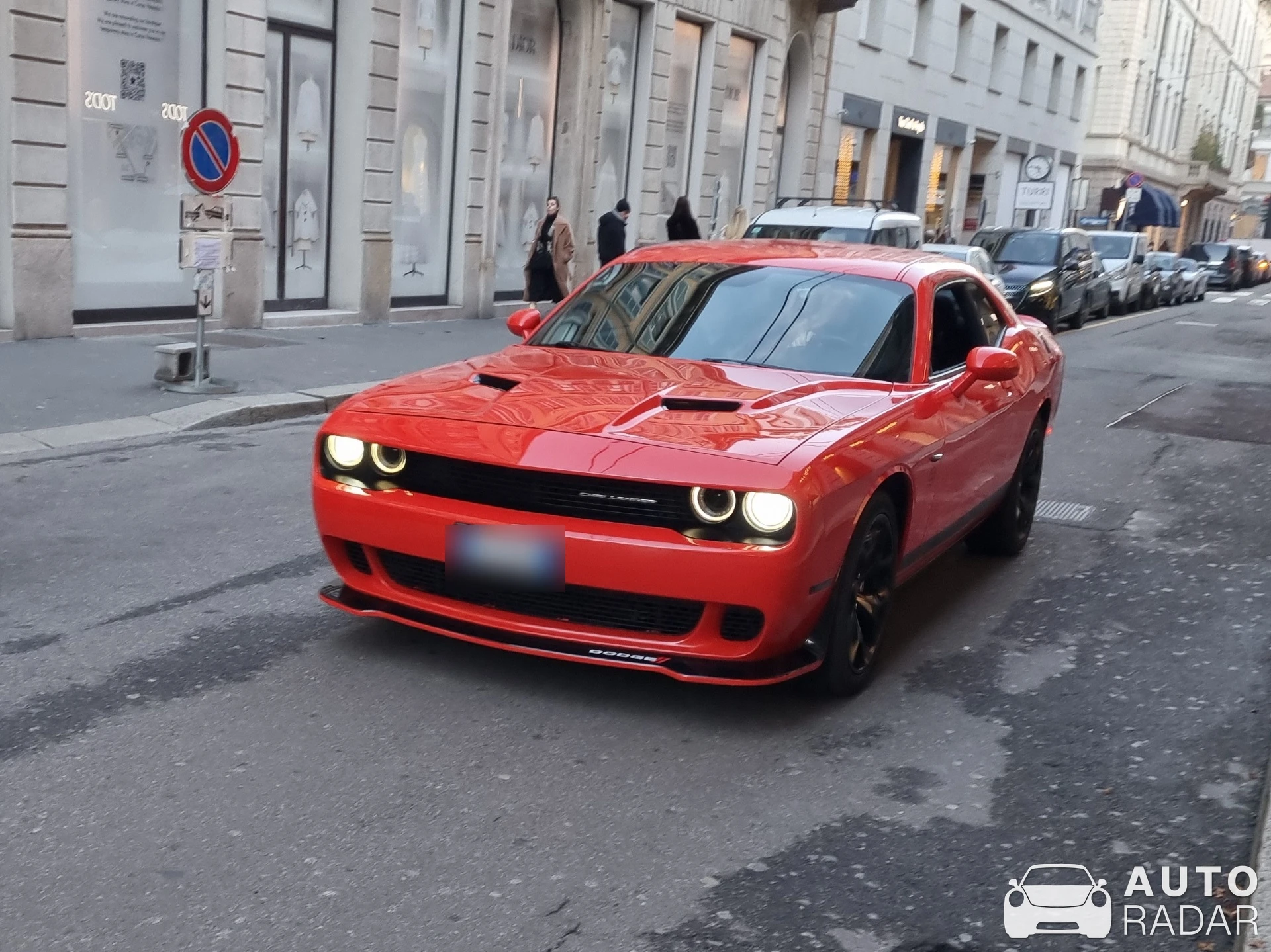 Dodge Challenger spotted in Milano, Italy
