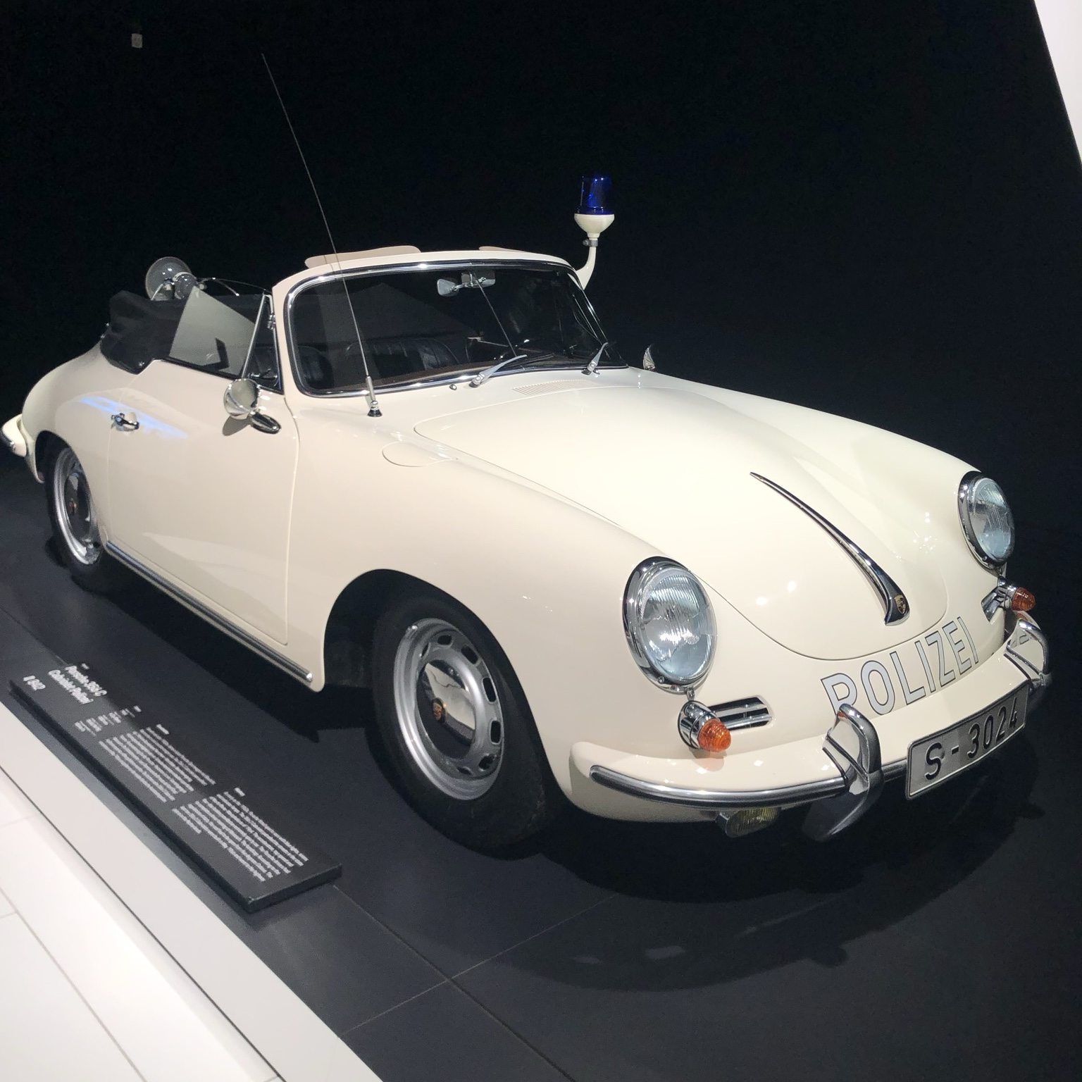 Porsche 356 C Cabriolet Polizei