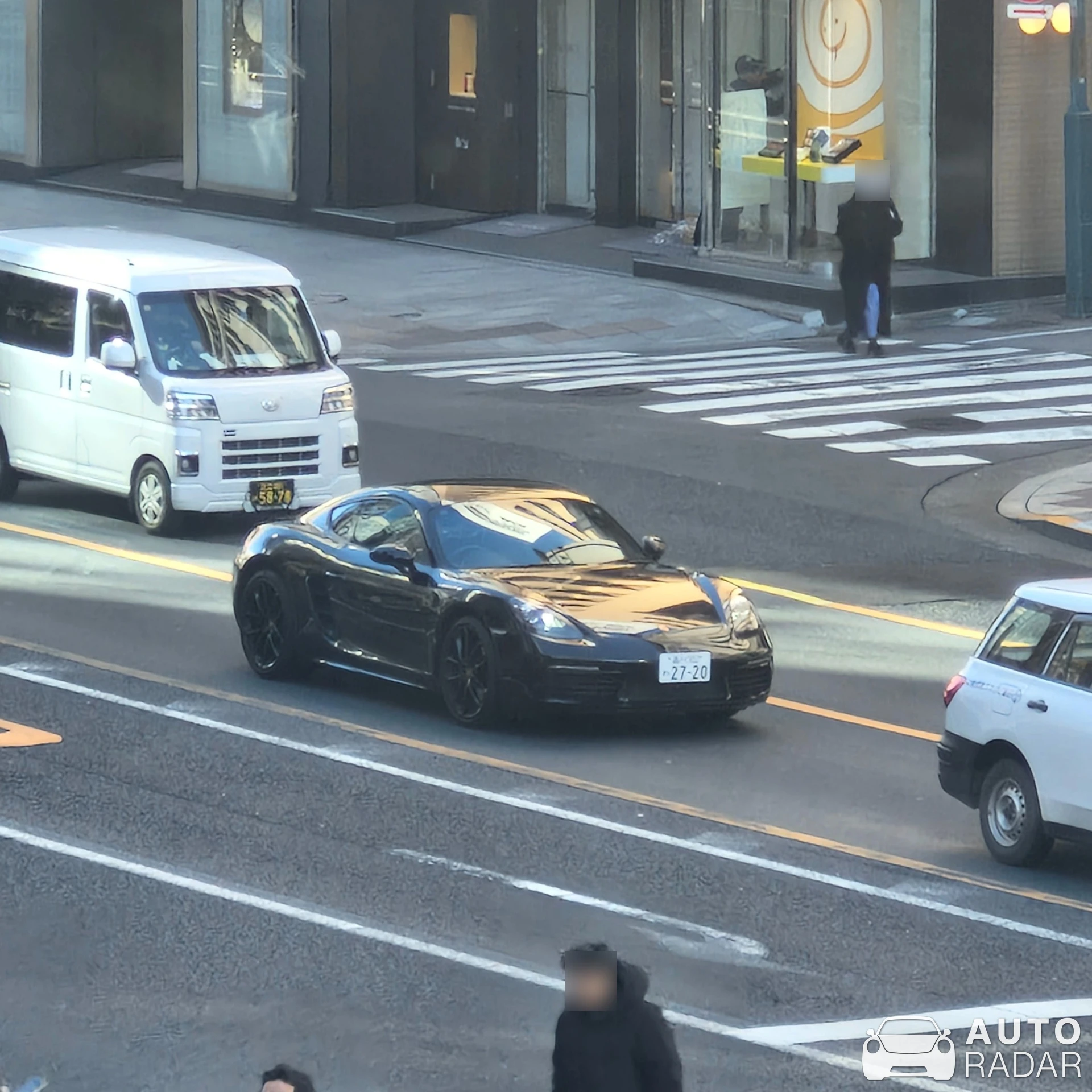 Porsche 718 Cayman spotted in Koto City, Japan