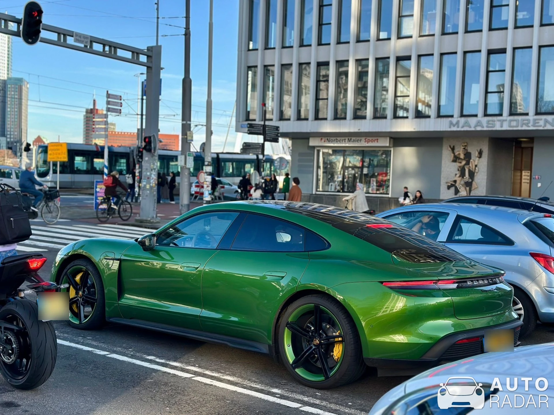 Porsche Taycan Turbo S Sport Turismo spotted in Rotterdam