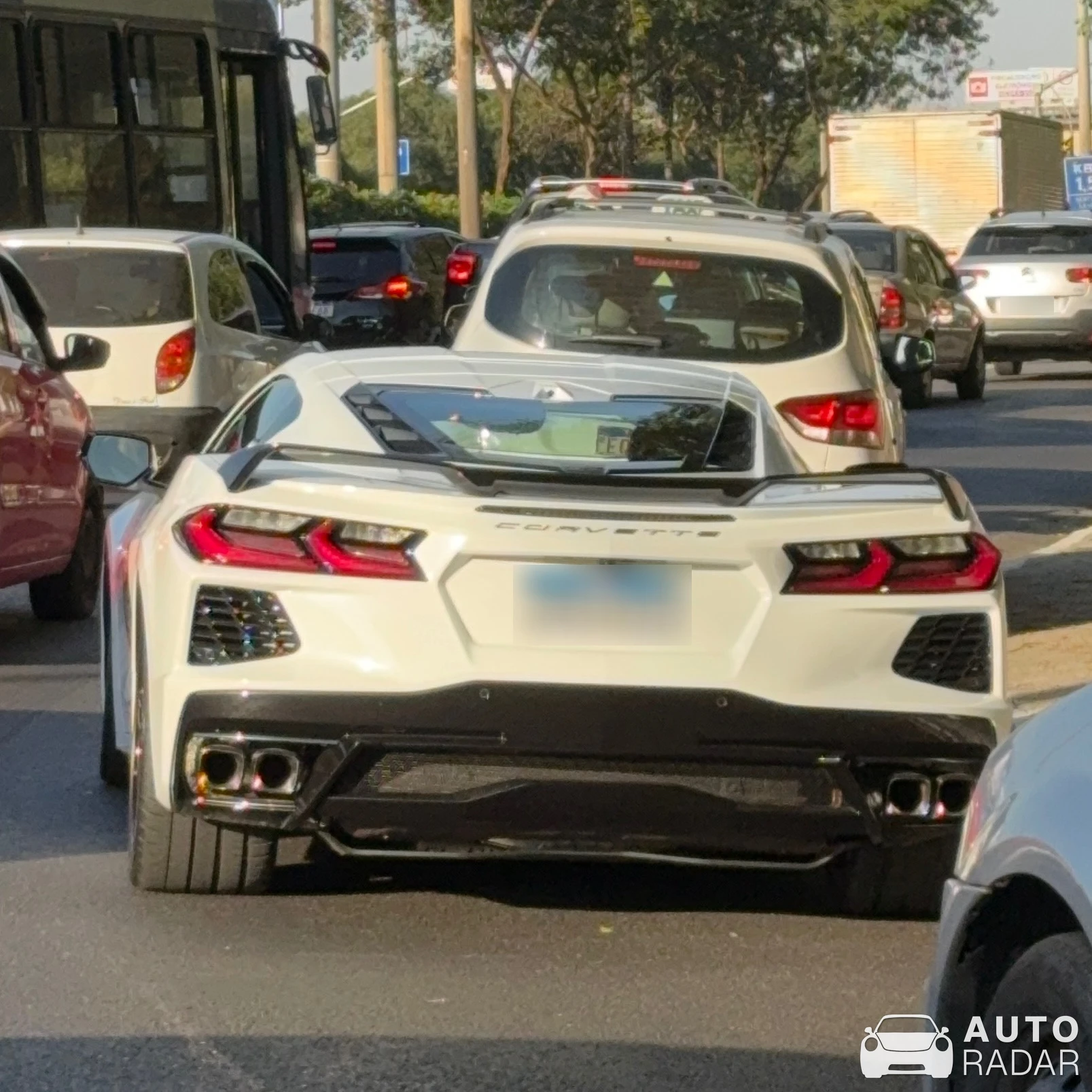 Chevrolet Corvette C8 Stingray spotted in Vila Ribeiro de Barros, Brasil