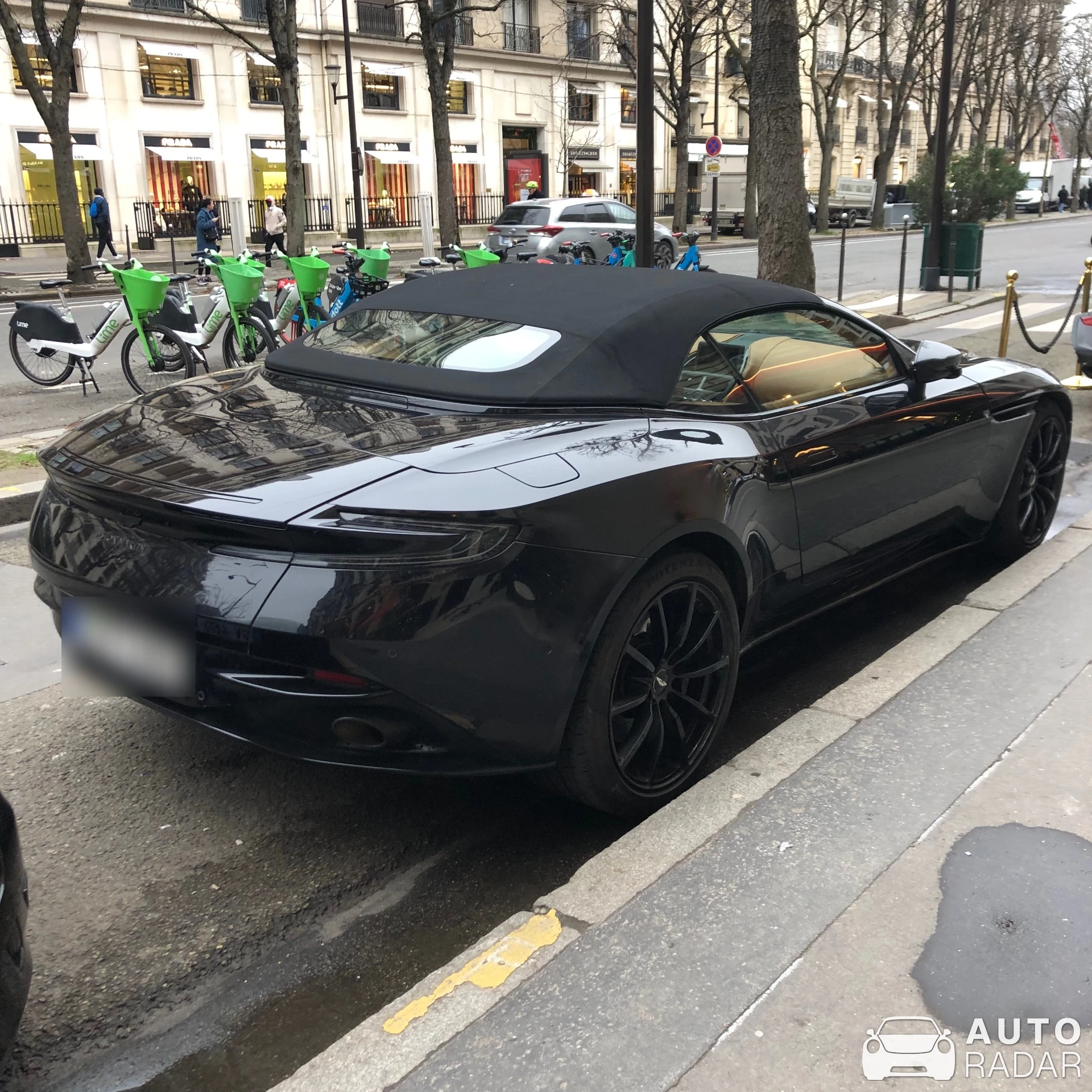 Aston Martin DB11 V8 Volante spotted in Paris, France