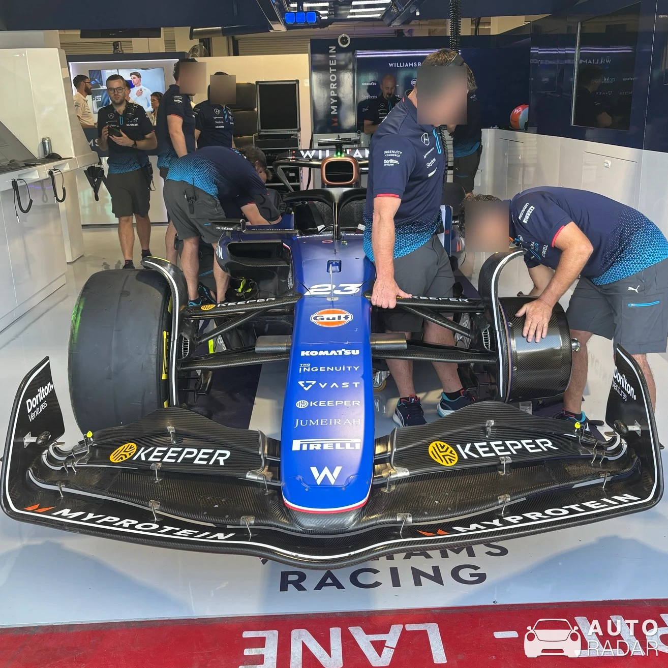 Williams FW47 spotted in Miami Gardens