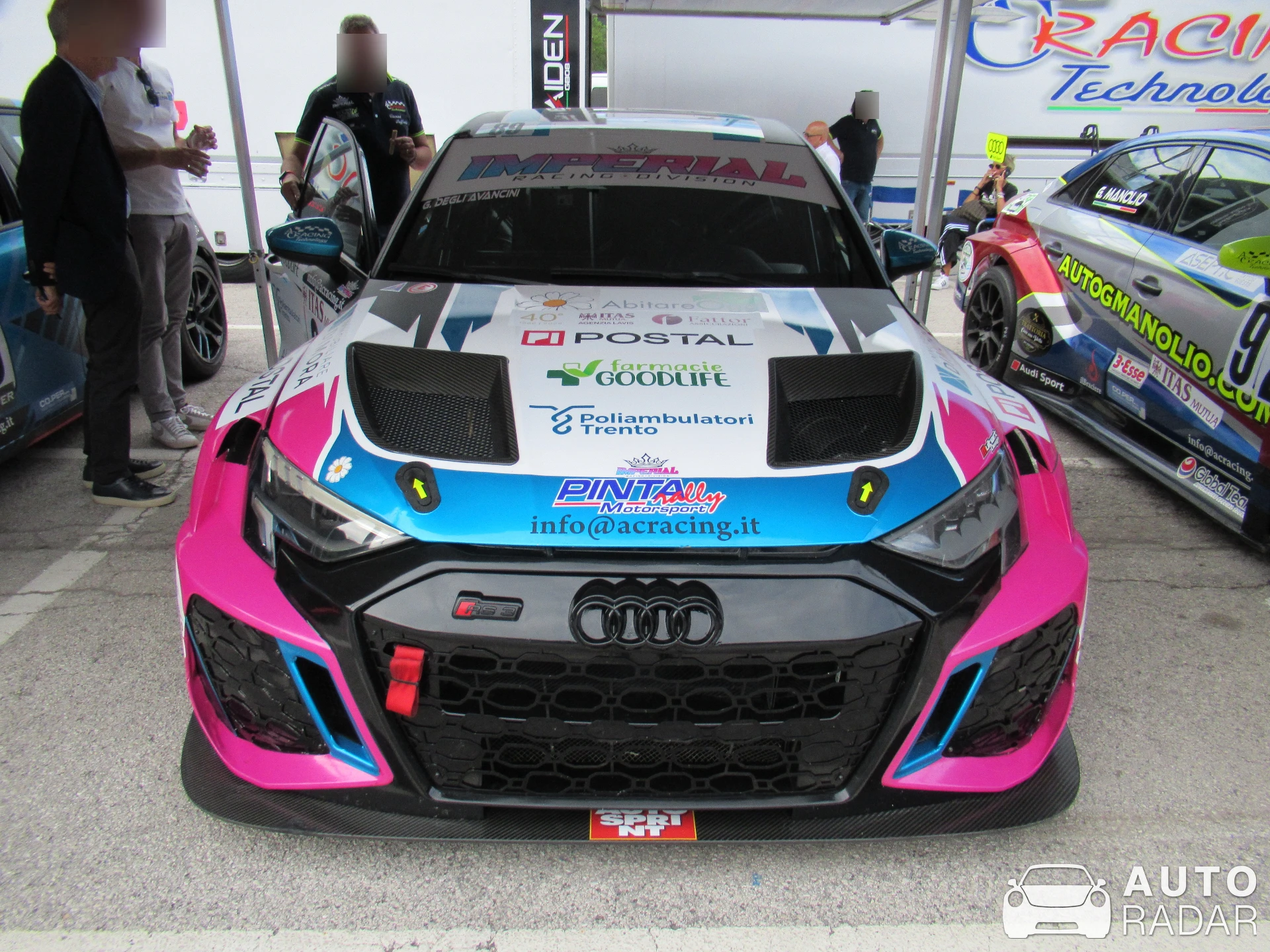 Audi RS3 LMS TCR spotted in Trento