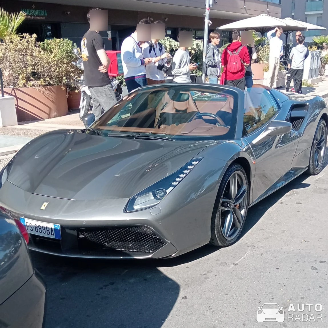 Ferrari 488 Spider spotted in Bari, Italy