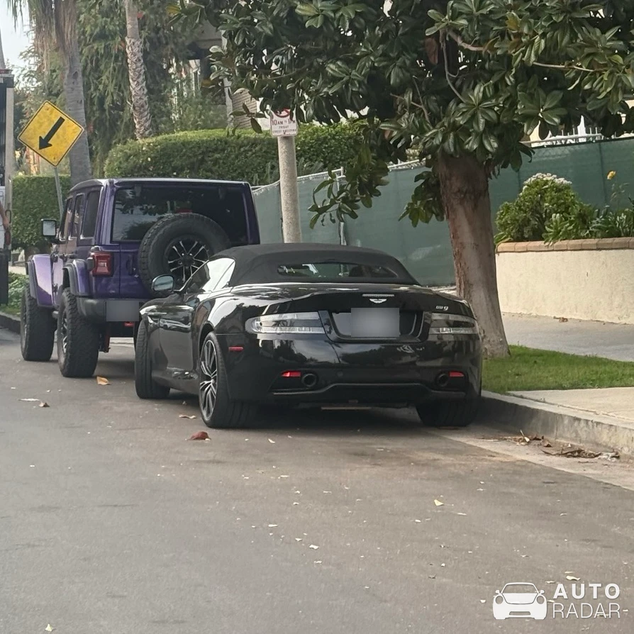 Aston Martin DB9 Volante spotted in Los Angeles, United States