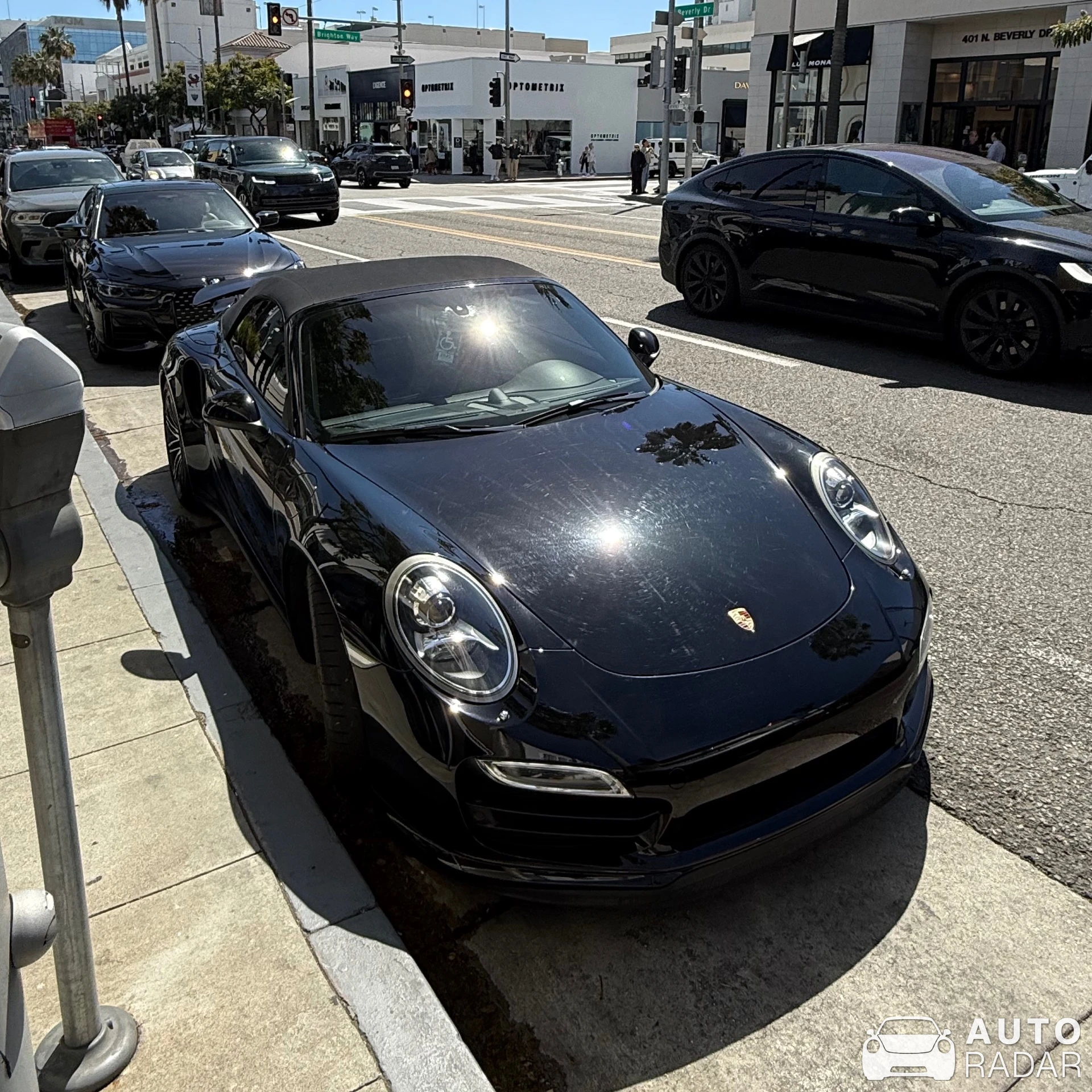 Porsche 991 Turbo Cabriolet MkI spotted in Beverly Hills, United States