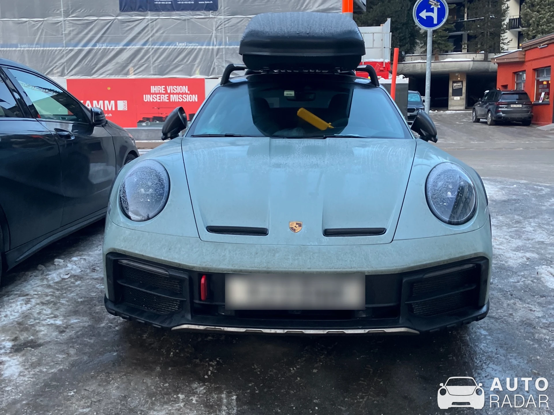 Porsche 992 Dakar spotted in Davos, Switzerland
