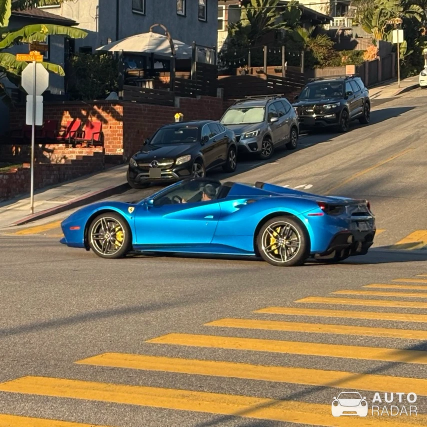 Ferrari 488 Pista Spider spotted in Hermosa Beach, United States