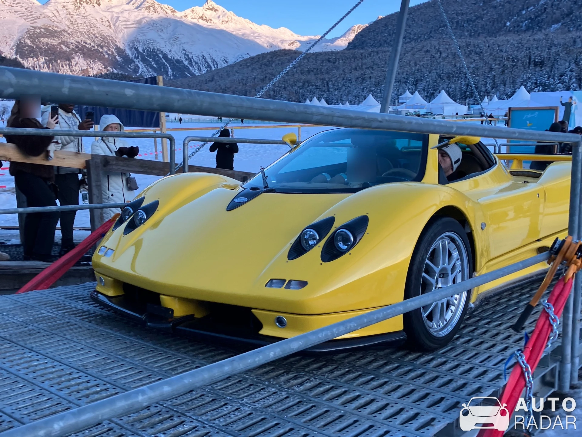 Pagani Zonda C12-S spotted in St. Moritz