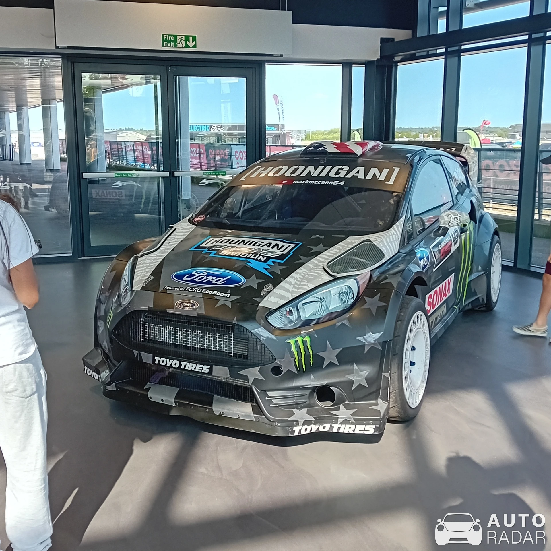 Ford Hoonigan Fiesta ST RX43 spotted in Farnborough