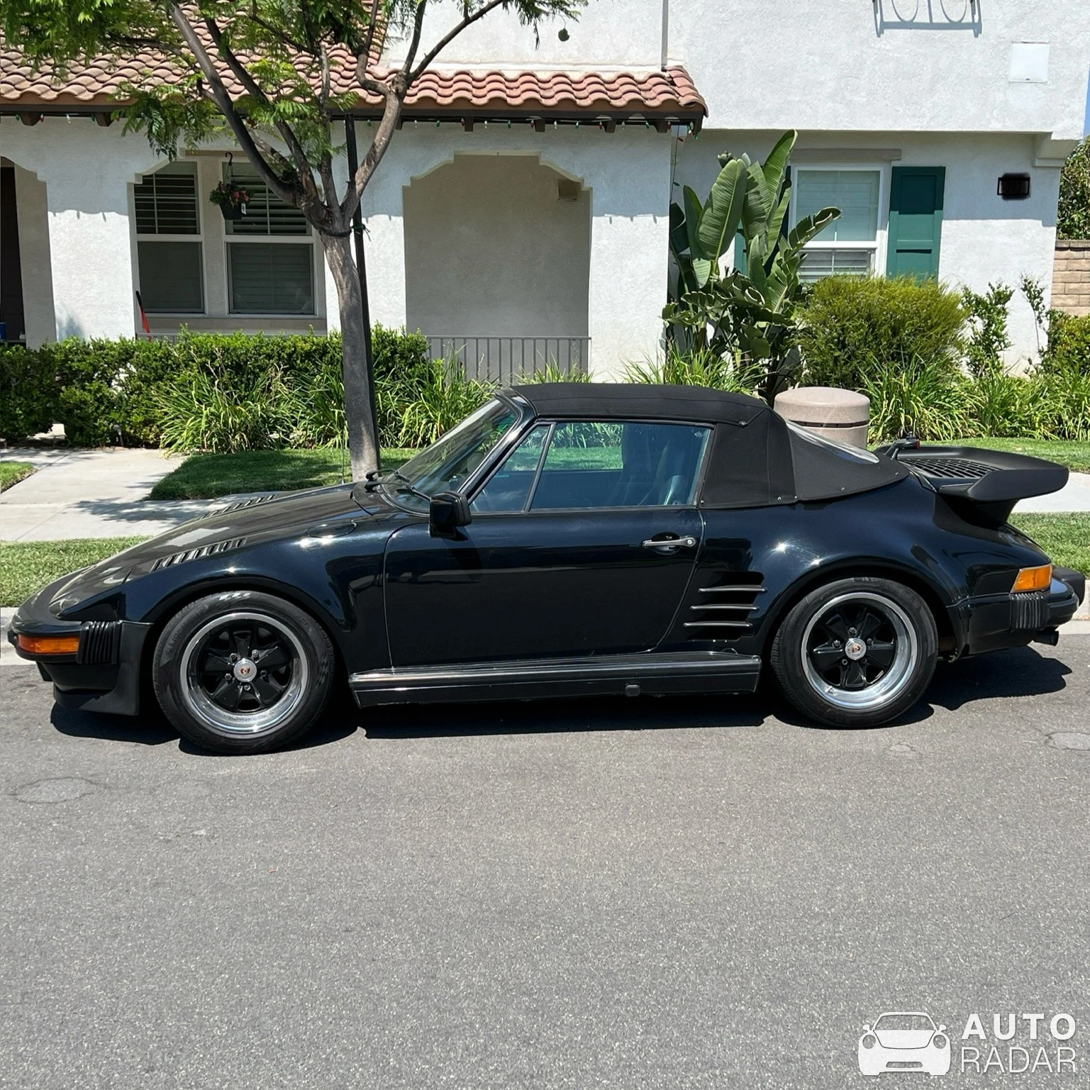 Porsche 930 Turbo Flachbau Cabriolet spotted in Camarillo