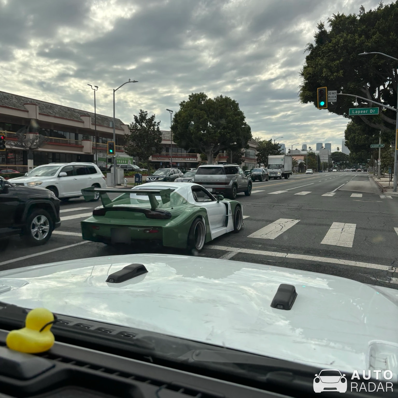 Mazda RX-7 Liberty Walk spotted in Beverly Hills, United States