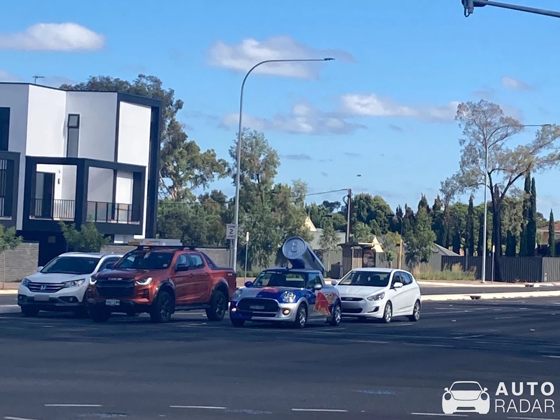 Mini Cooper Red Bull spotted in Myrtle Bank, Australia