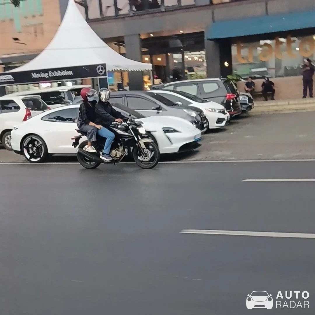 Porsche Taycan Turbo S spotted in Medan, Indonesia