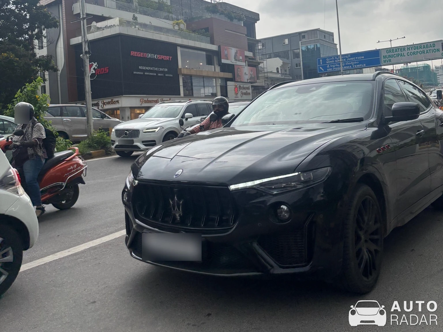 Maserati Levante spotted in Hyderabad